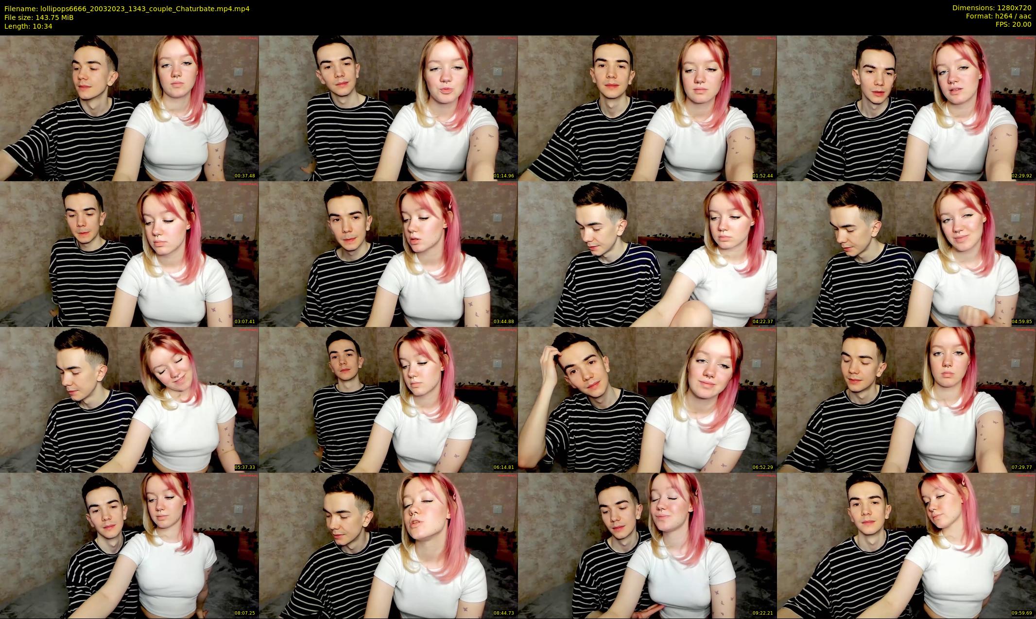 lollipops6666 — 11 minute Chaturbate couple cam show recording, 720p, Mar 20, 2023