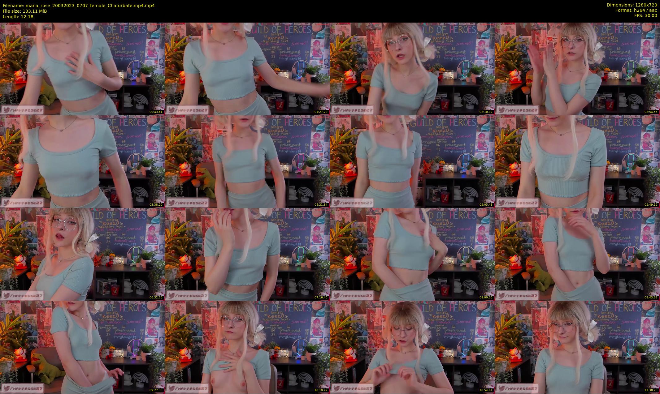 mana_rose — 13 minute Chaturbate female cam show recording, 720p, Mar 20, 2023