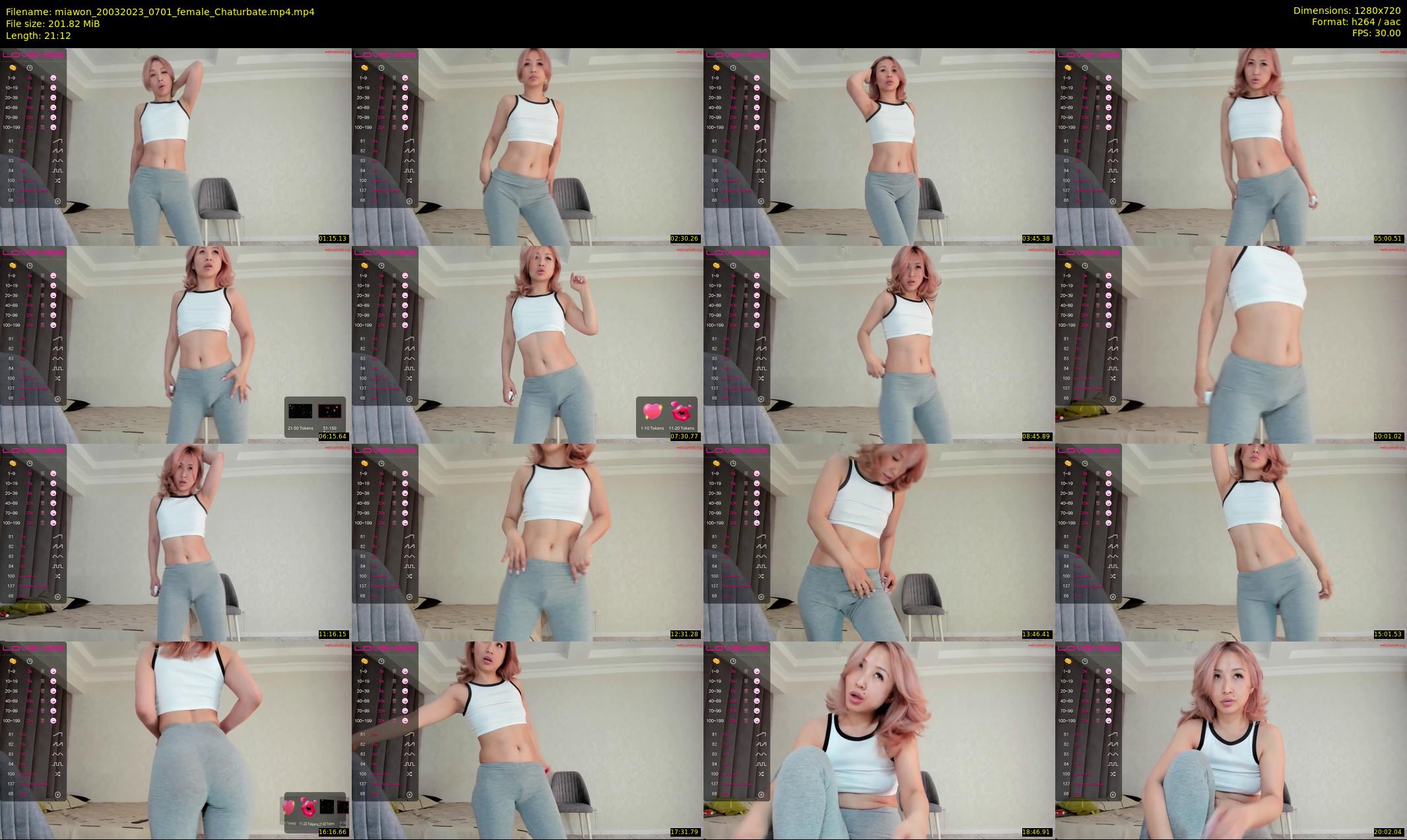 miawon — 22 minute Chaturbate female cam show recording, 720p, Mar 20, 2023