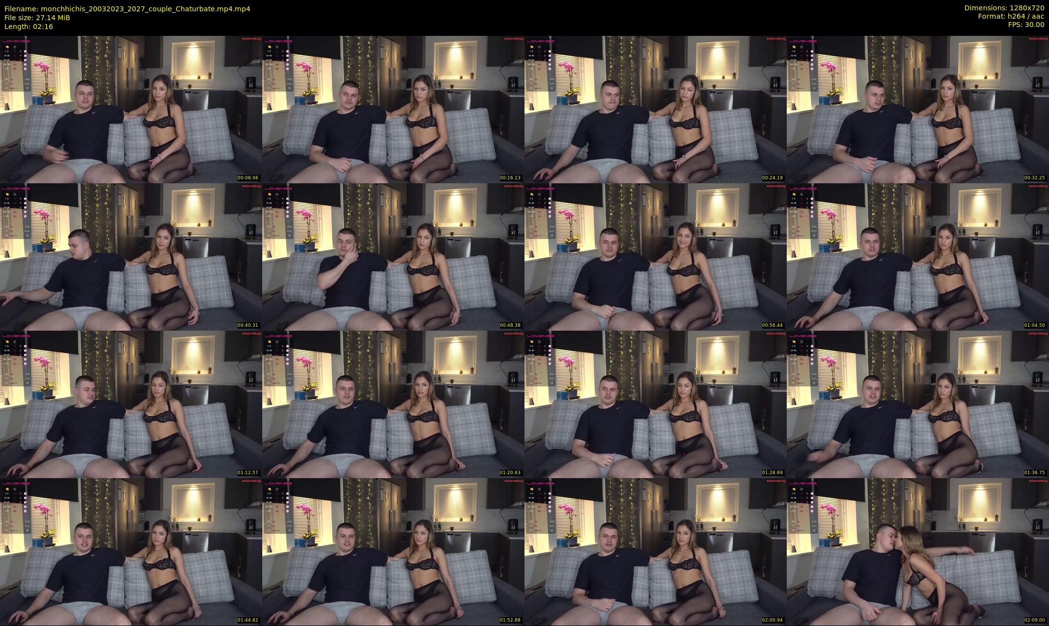 monchhichis — 3 minute Chaturbate couple cam show recording, 720p, Mar 20, 2023