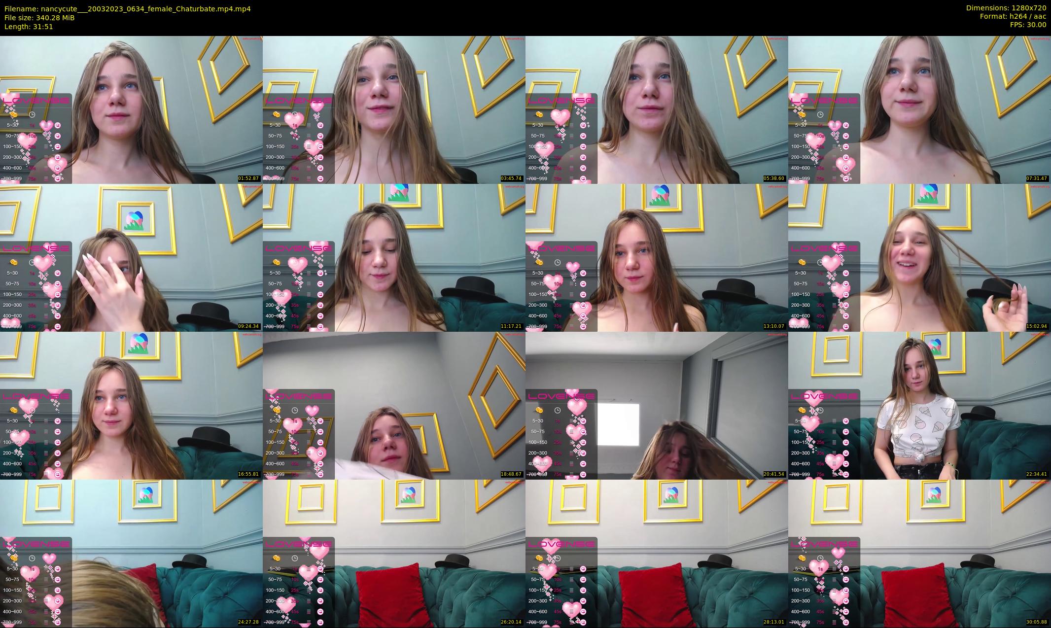 nancycute__ — 32 minute Chaturbate female cam show recording, 720p, Mar 20, 2023
