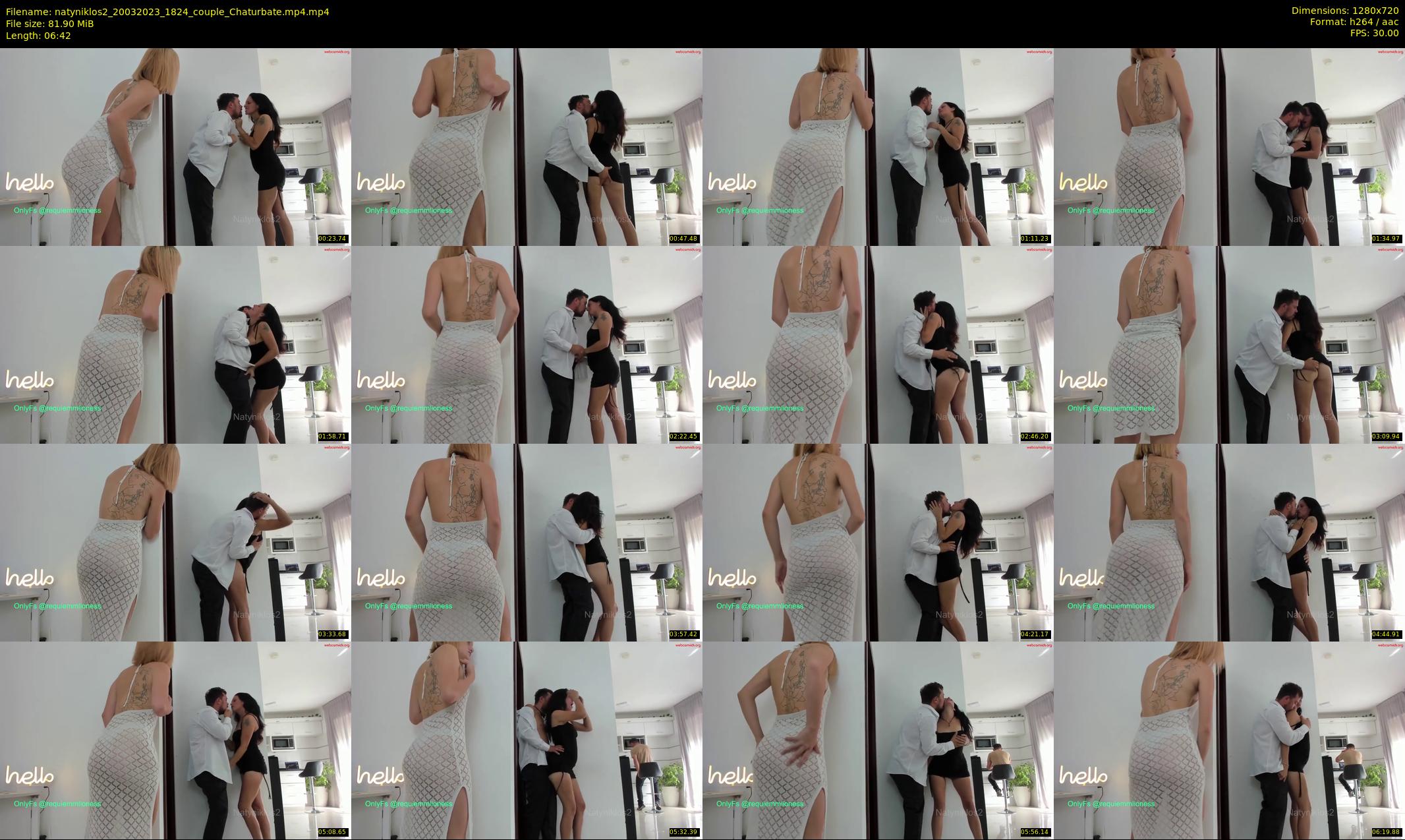 natyniklos2 — 7 minute Chaturbate couple cam show recording, 720p, Mar 20, 2023