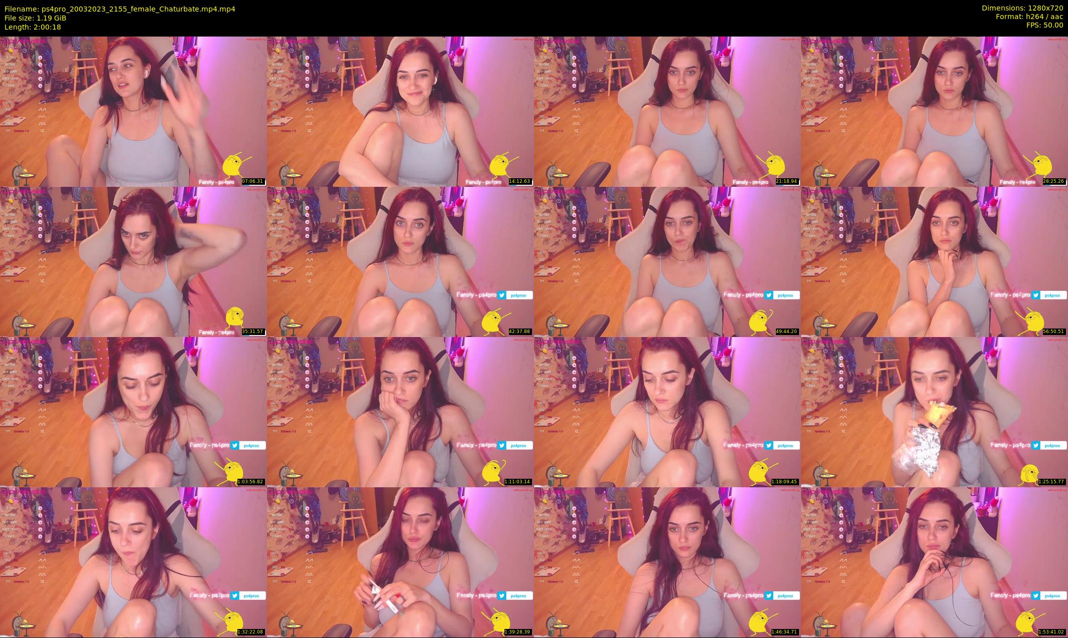 ps4pro — 121 minute Chaturbate female cam show recording, 720p, Mar 20, 2023