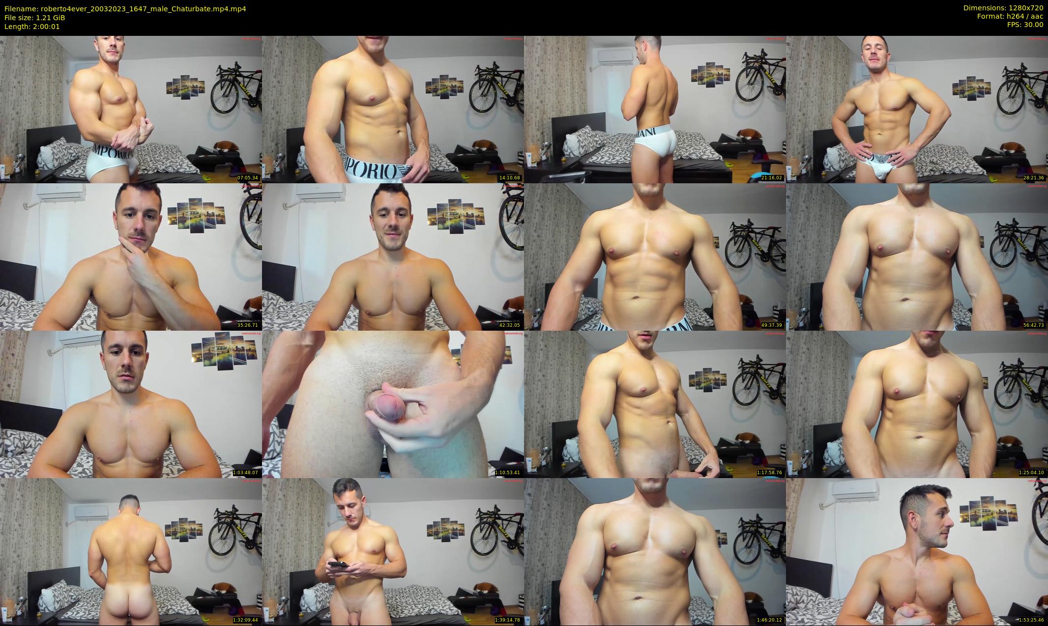 roberto4ever — 121 minute Chaturbate male cam show recording, 720p, Mar 20, 2023