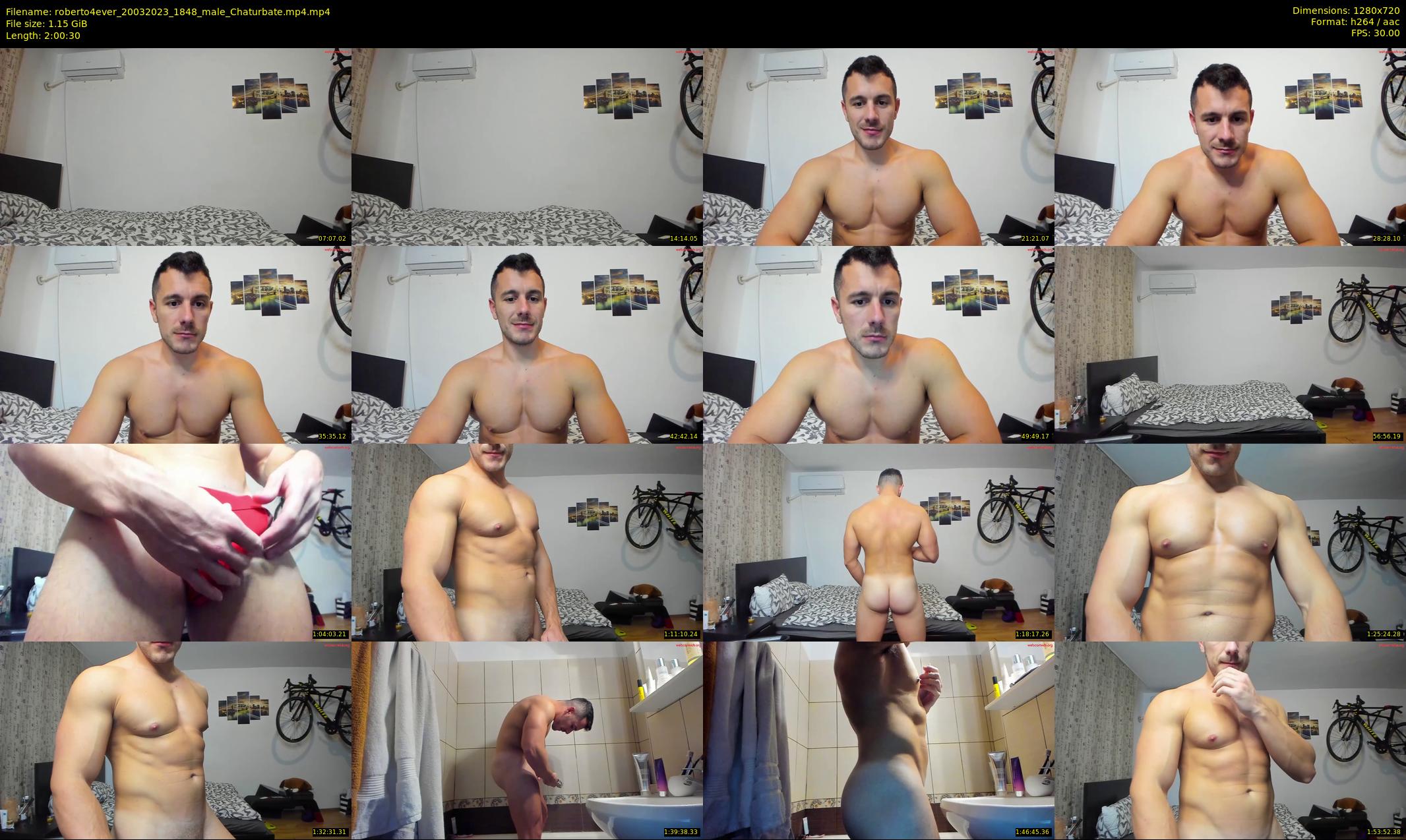 roberto4ever — 121 minute Chaturbate male cam show recording, 720p, Mar 20, 2023