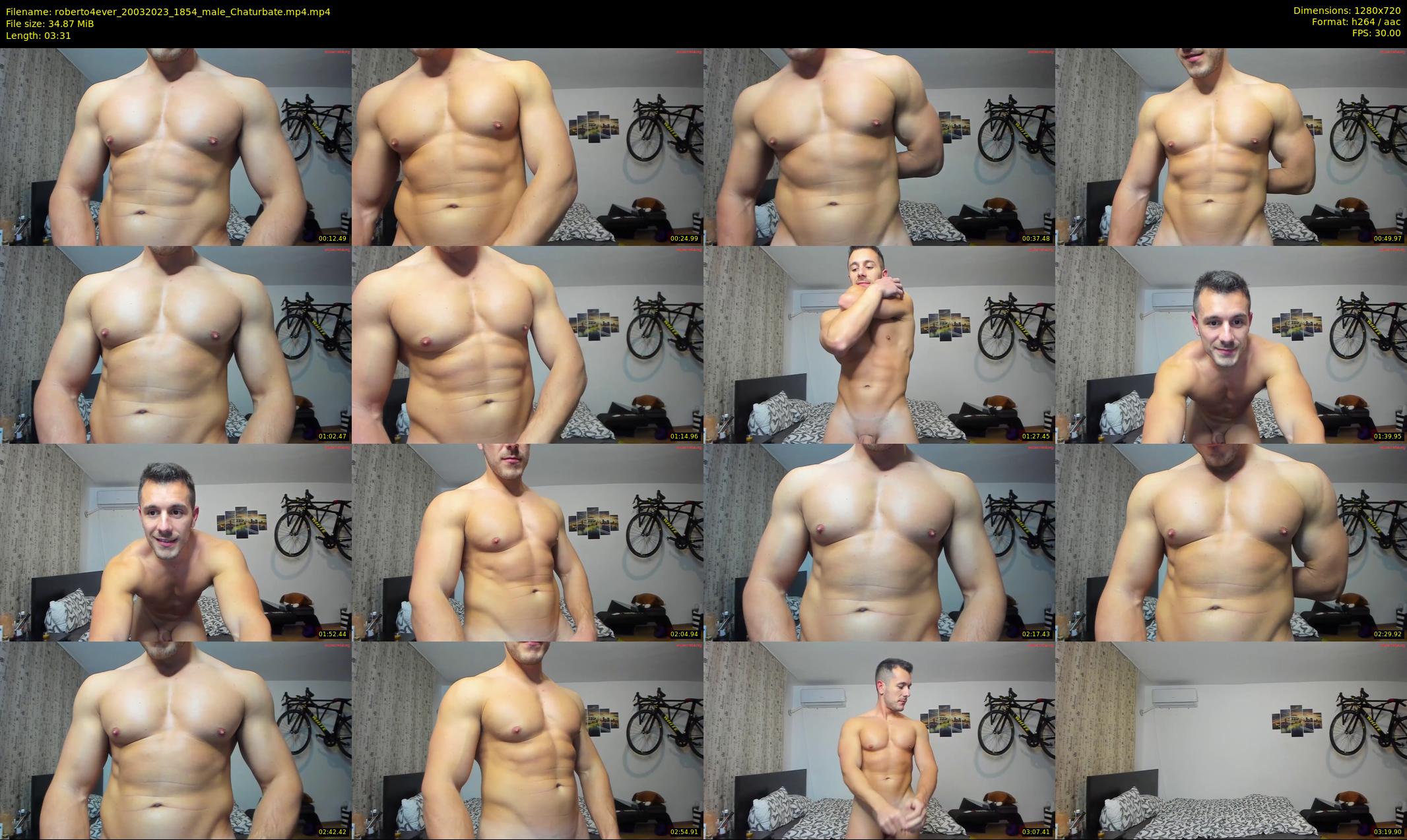 roberto4ever — 4 minute Chaturbate male cam show recording, 720p, Mar 20, 2023