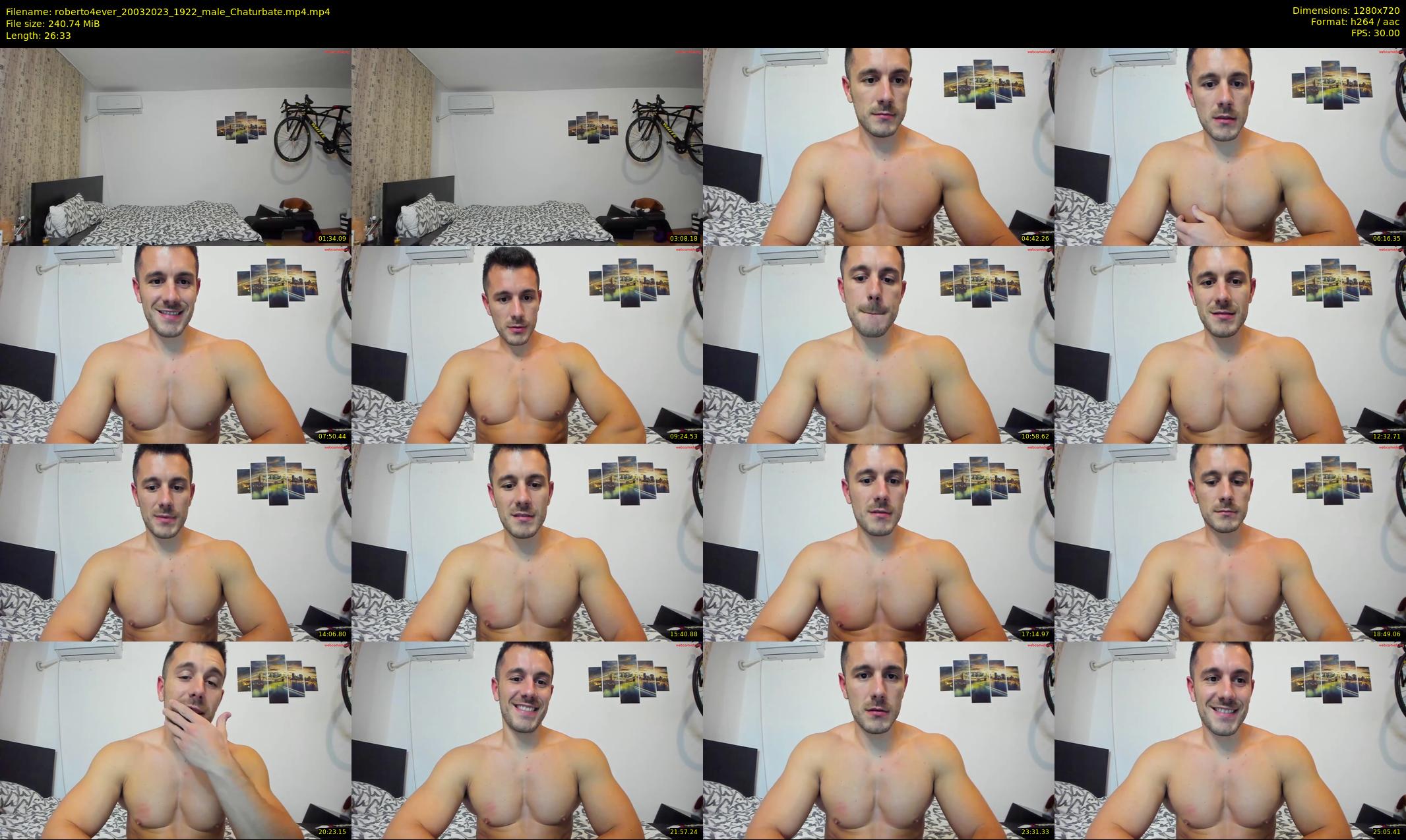 roberto4ever — 27 minute Chaturbate male cam show recording, 720p, Mar 20, 2023