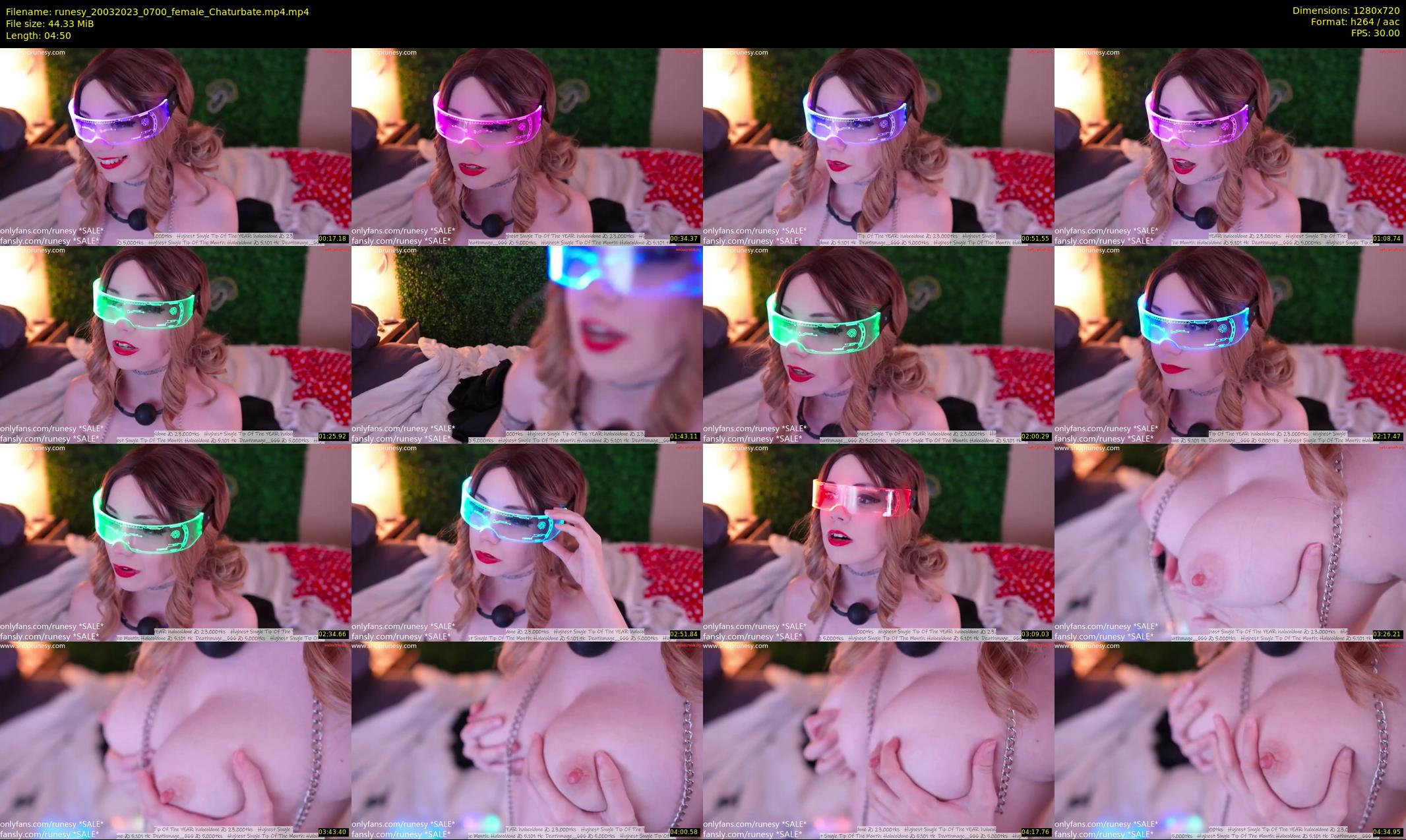 runesy — 5 minute Chaturbate female cam show recording, 720p, Mar 20, 2023