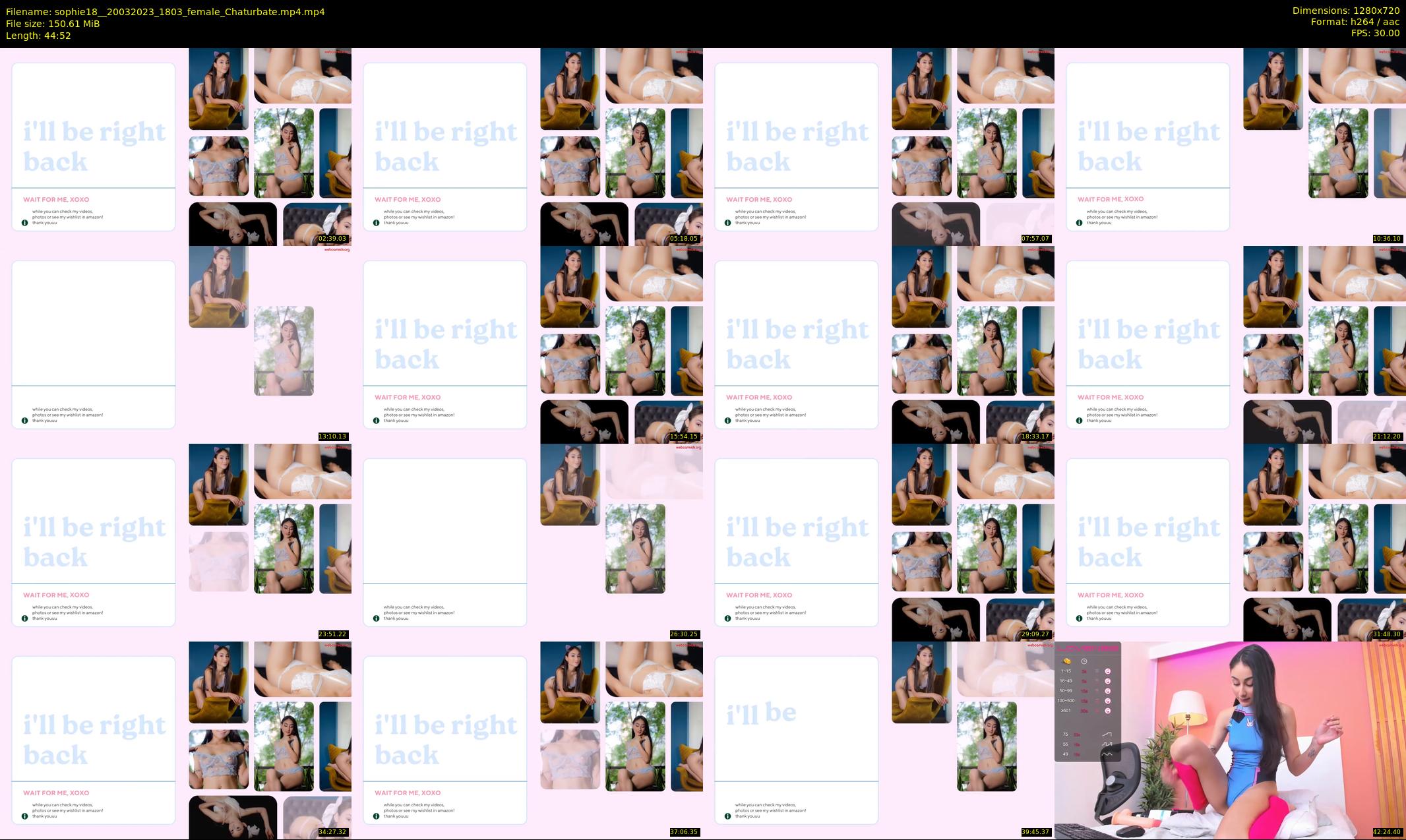 sophie18_ — 45 minute Chaturbate female cam show recording, 720p, Mar 20, 2023