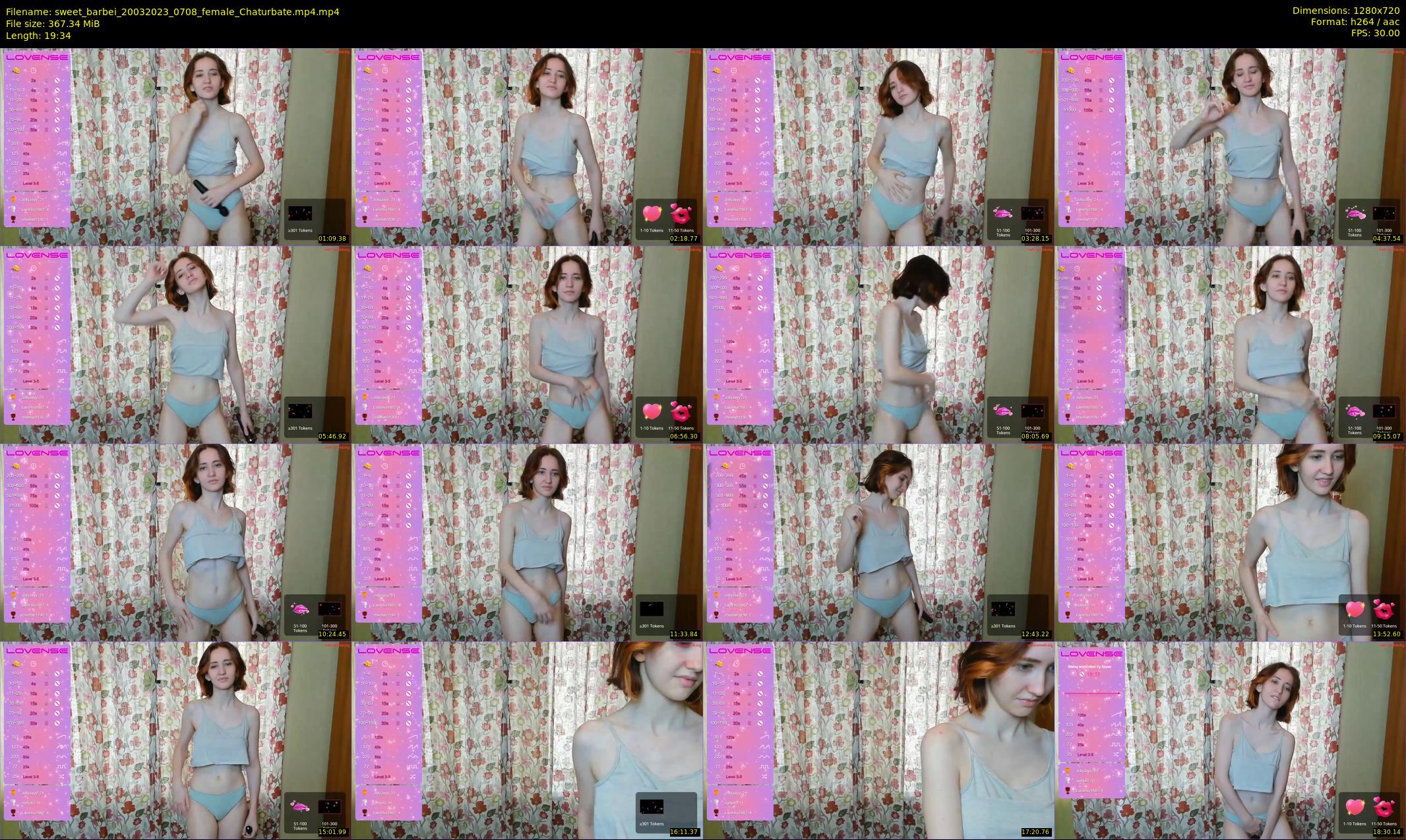 sweet_barbei — 20 minute Chaturbate female cam show recording, 720p, Mar 20, 2023