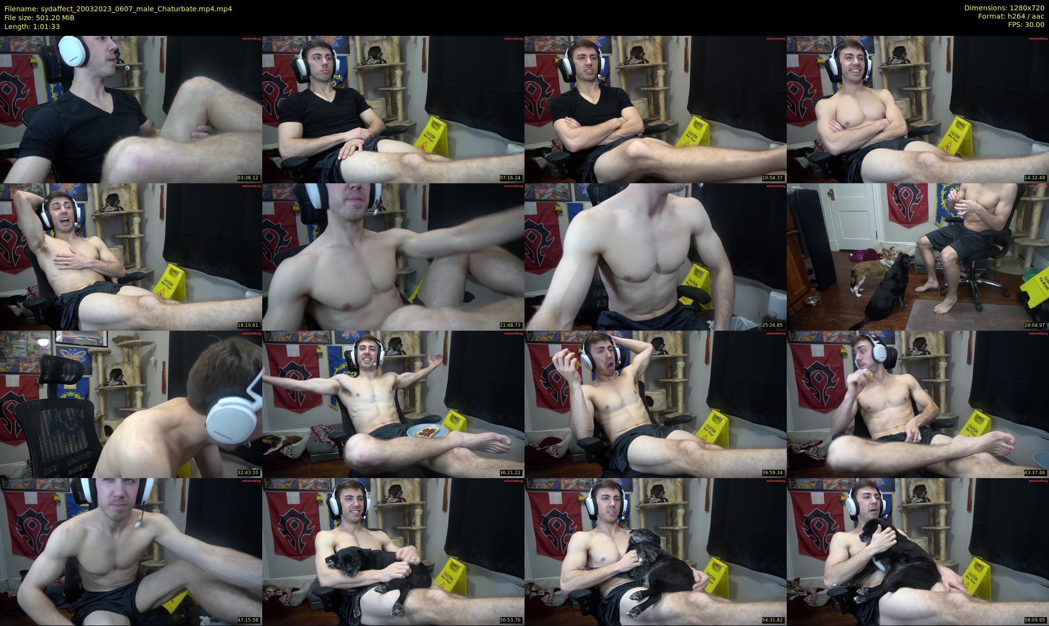 sydaffect — 62 minute Chaturbate male cam show recording, 720p, Mar 20, 2023
