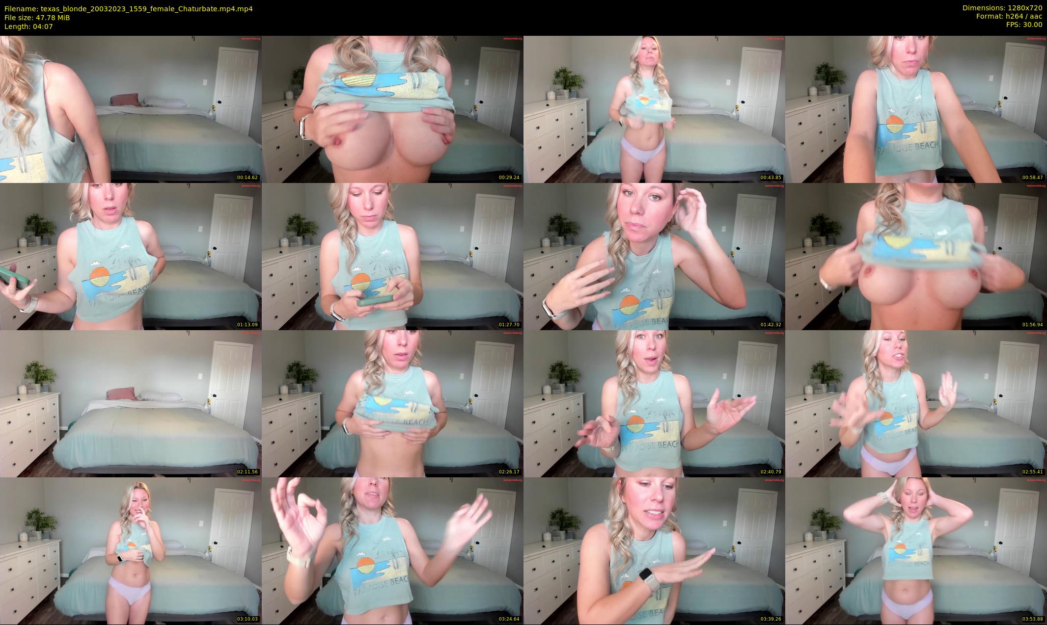 texas_blonde — 5 minute Chaturbate female cam show recording, 720p, Mar 20, 2023