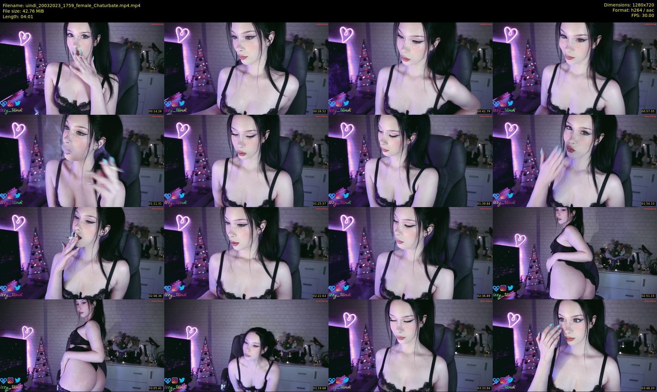 uindi — 5 minute Chaturbate female cam show recording, 720p, Mar 20, 2023