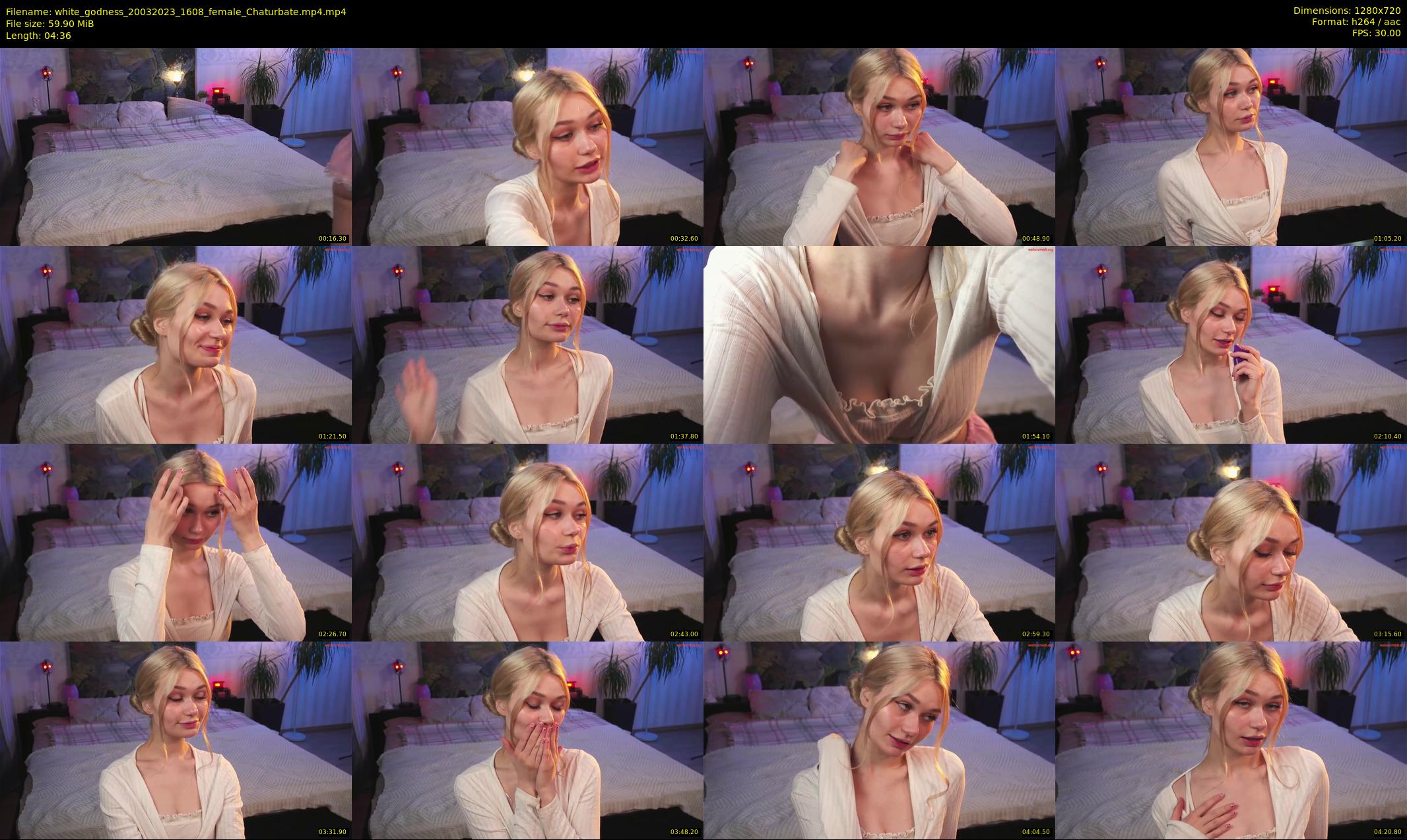 white_godness — 5 minute Chaturbate female cam show recording, 720p, Mar 20, 2023