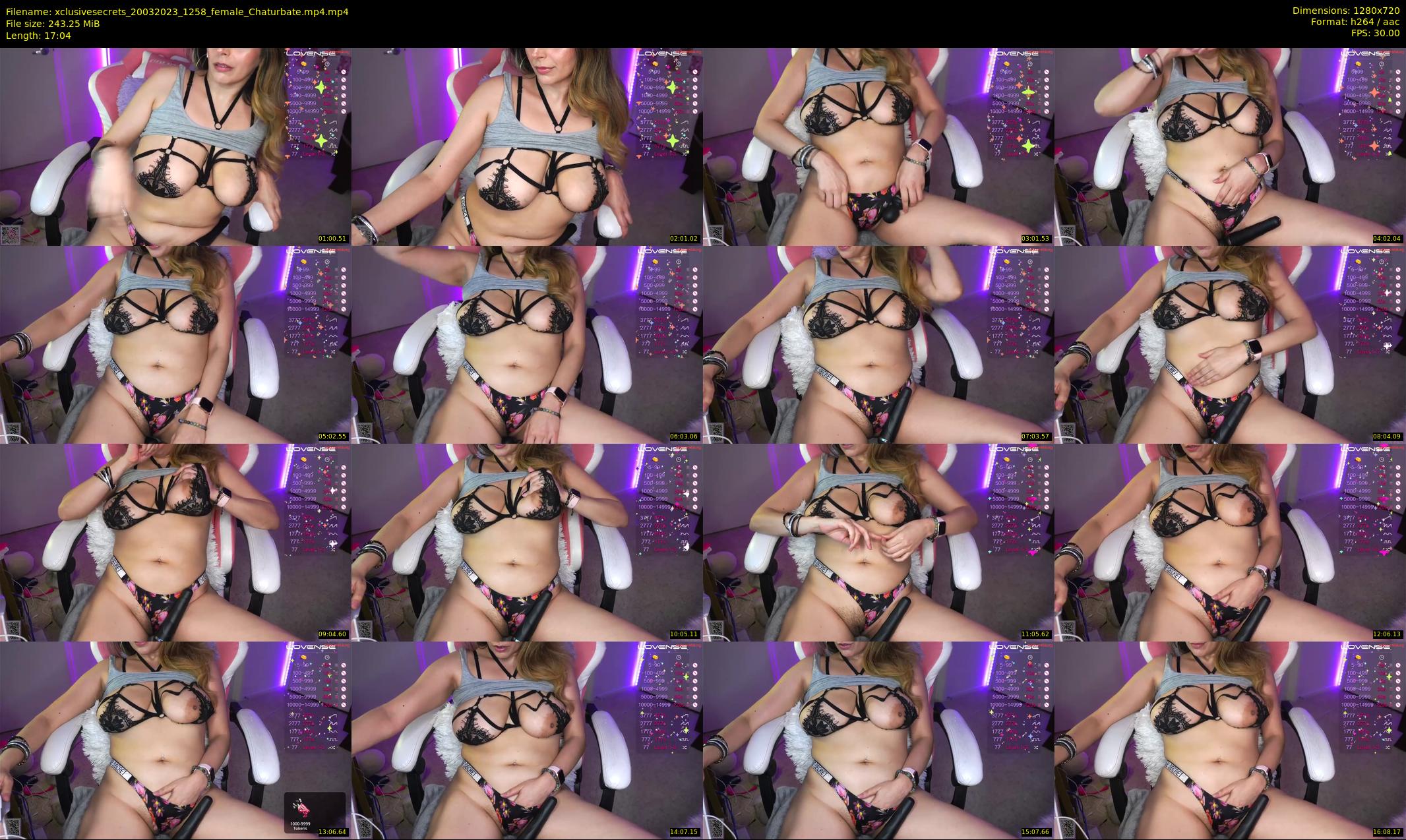 xclusivesecrets — 18 minute Chaturbate female cam show recording, 720p, Mar 20, 2023