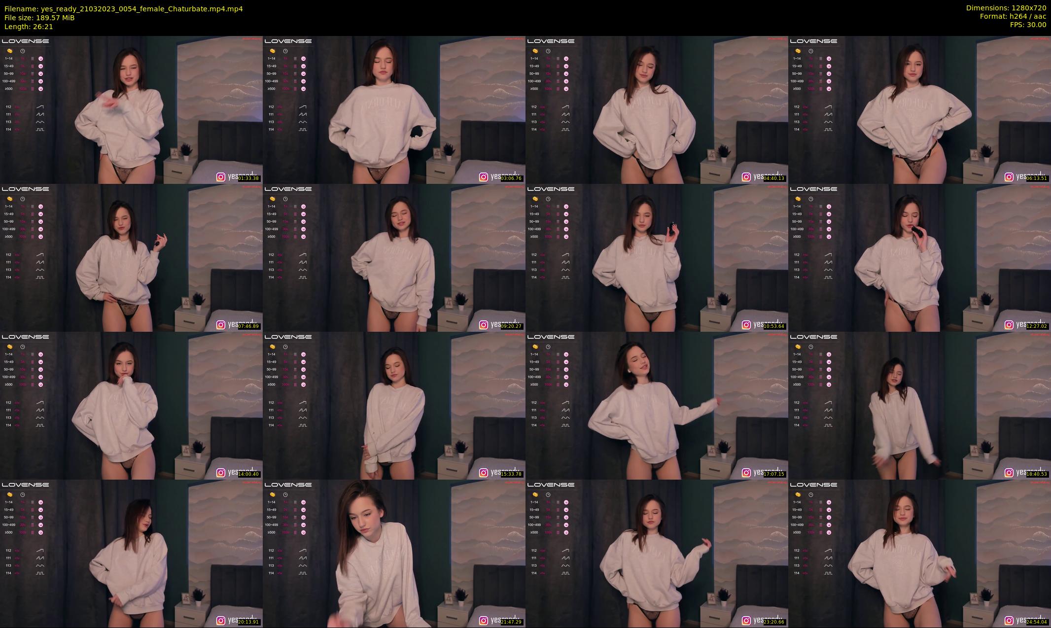 yes_ready — 27 minute Chaturbate female cam show recording, 720p, Mar 21, 2023