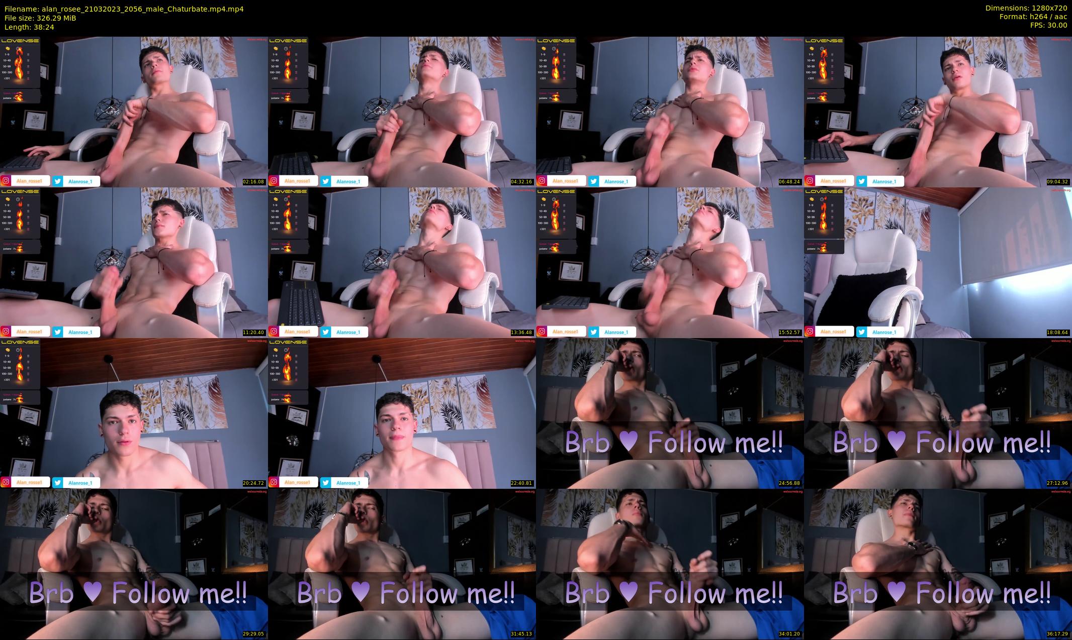 alan_rosee — 39 minute Chaturbate male cam show recording, 720p, Mar 21, 2023