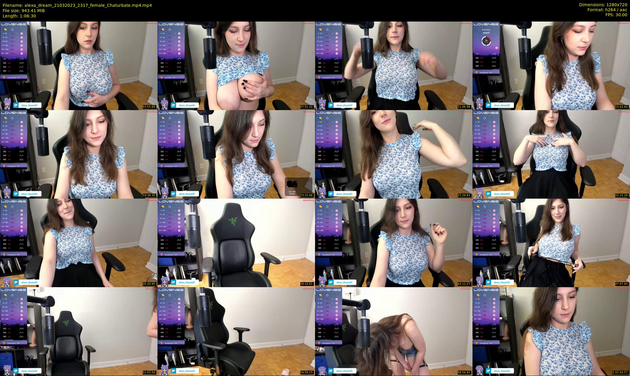 alexa_dream — 67 minute Chaturbate female cam show recording, 720p, Mar 21, 2023