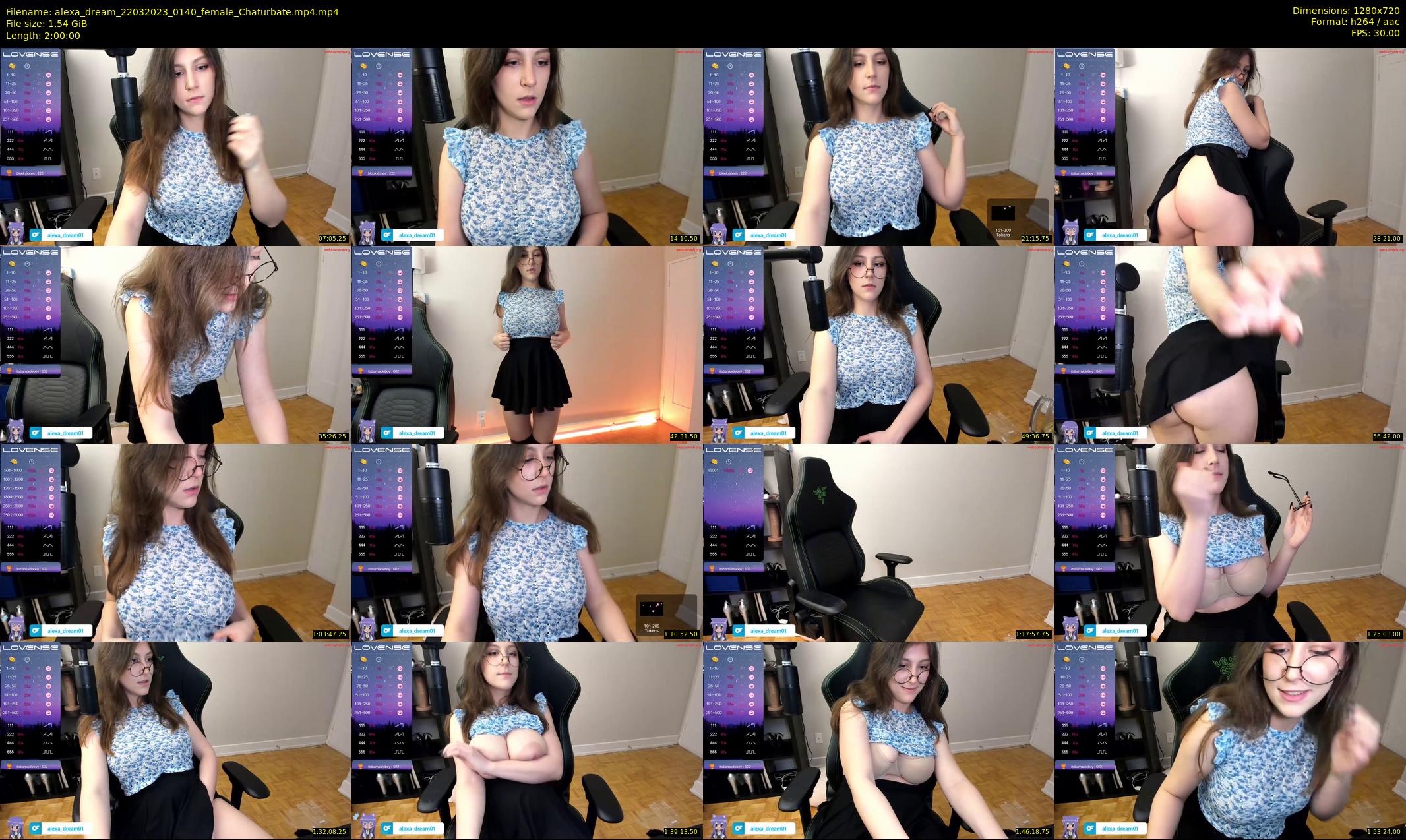 alexa_dream — 120 minute Chaturbate female cam show recording, 720p, Mar 22, 2023