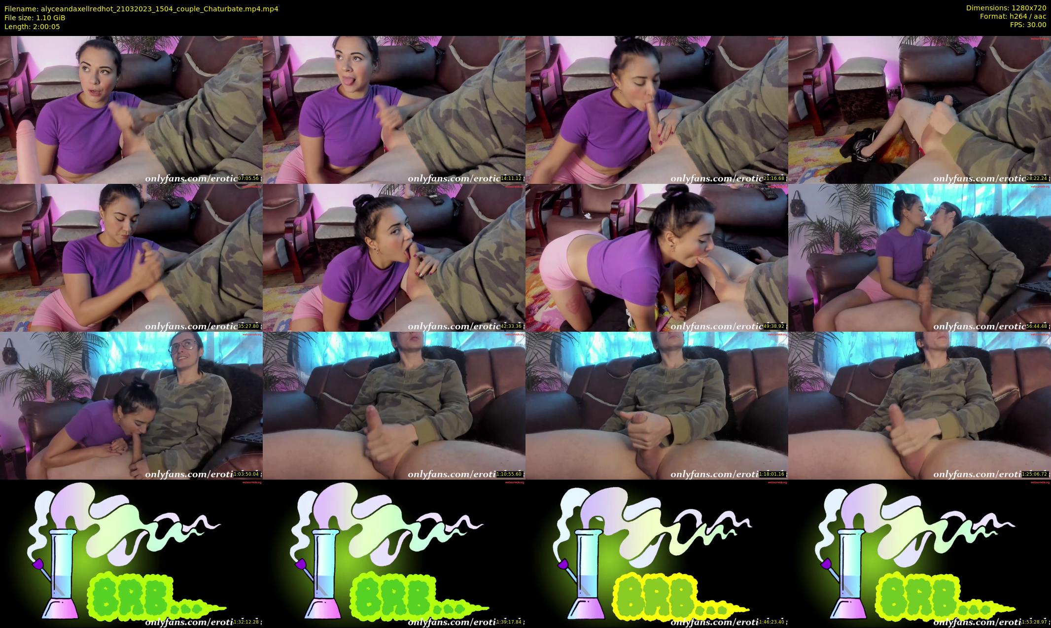 alyceandaxellredhot — 121 minute Chaturbate couple cam show recording, 720p, Mar 21, 2023