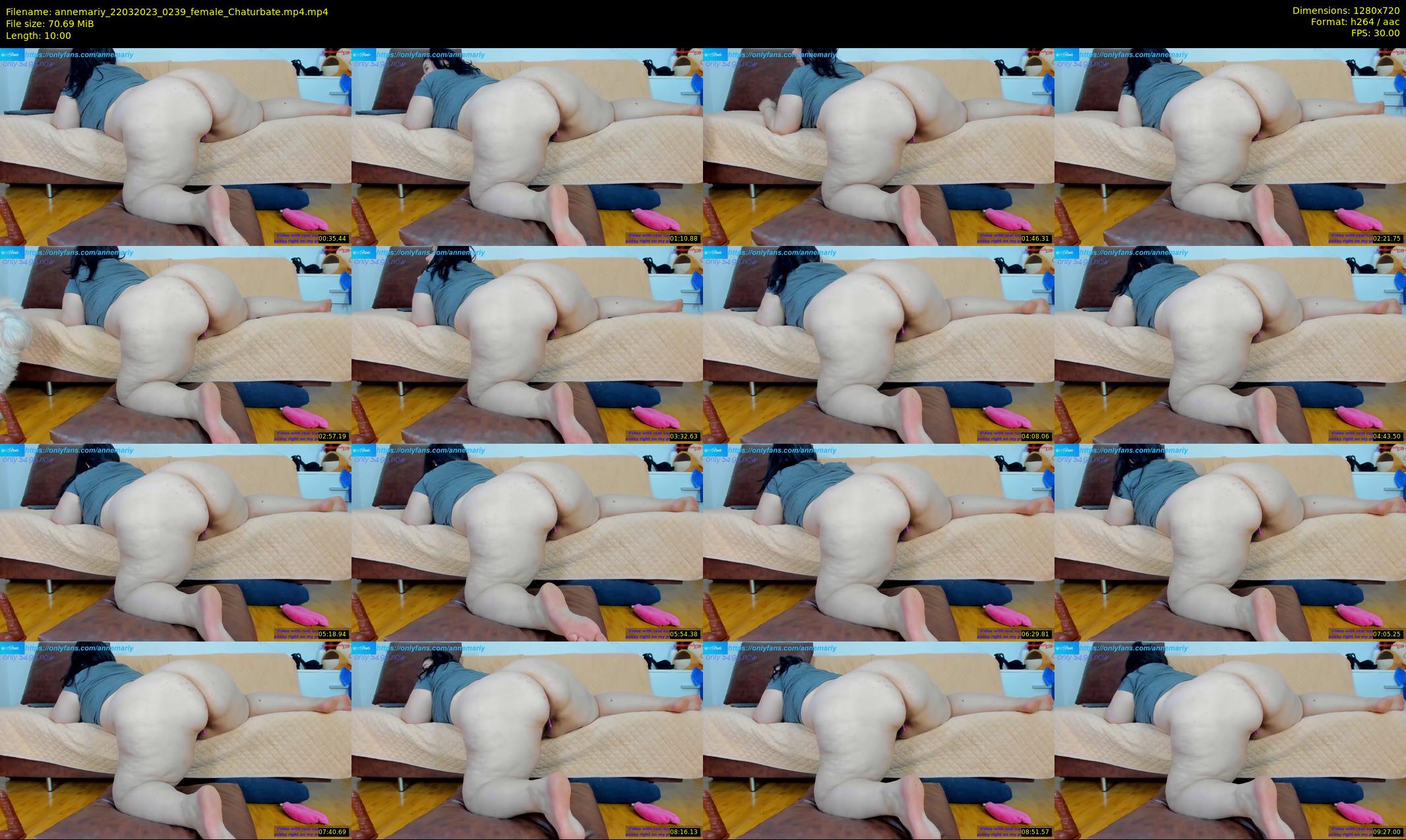 annemariy — 10 minute Chaturbate female cam show recording, 720p, Mar 22, 2023