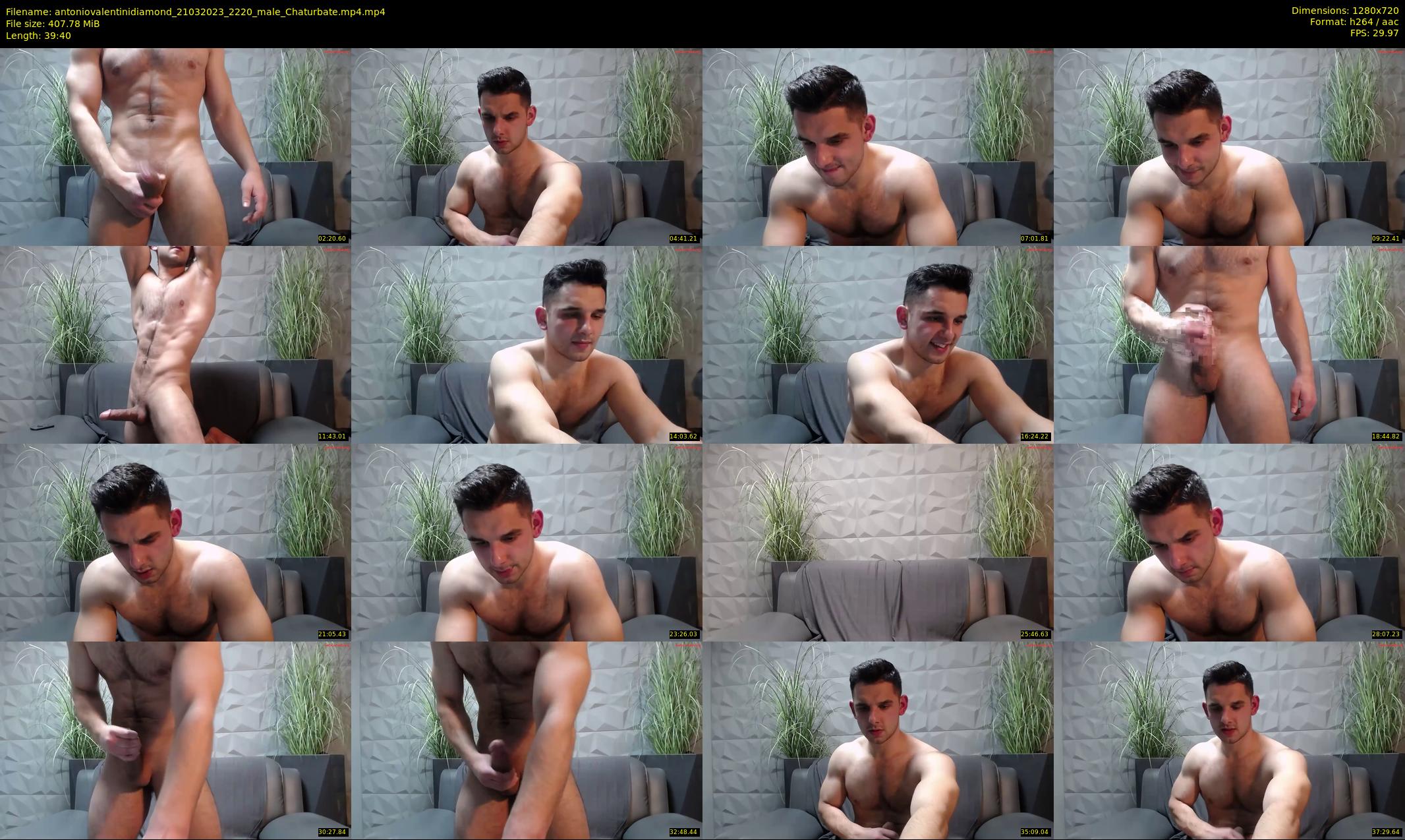 antoniovalentinidiamond — 40 minute Chaturbate male cam show recording, 720p, Mar 21, 2023