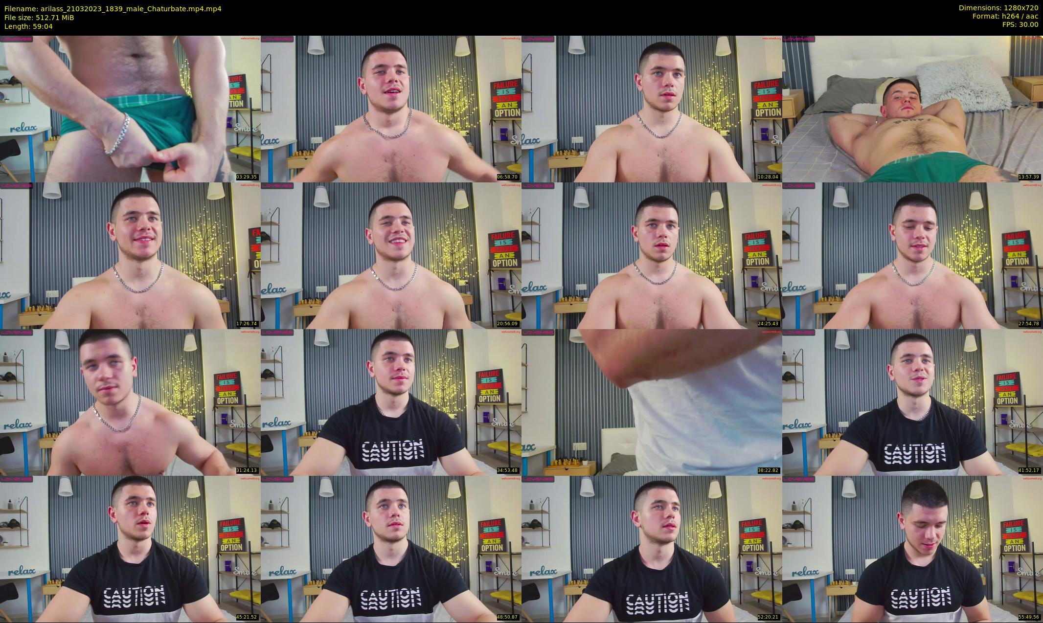 arilass — 60 minute Chaturbate male cam show recording, 720p, Mar 21, 2023
