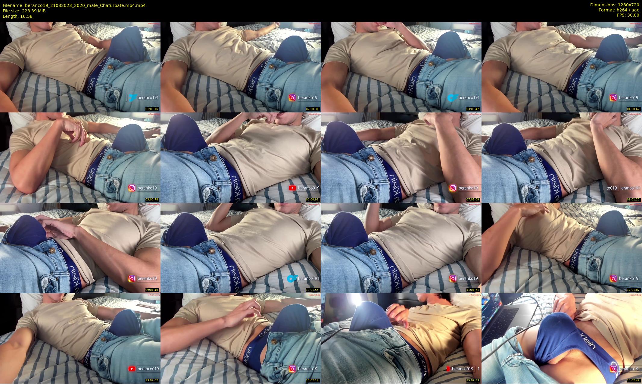 beranco19 — 17 minute Chaturbate male cam show recording, 720p, Mar 21, 2023