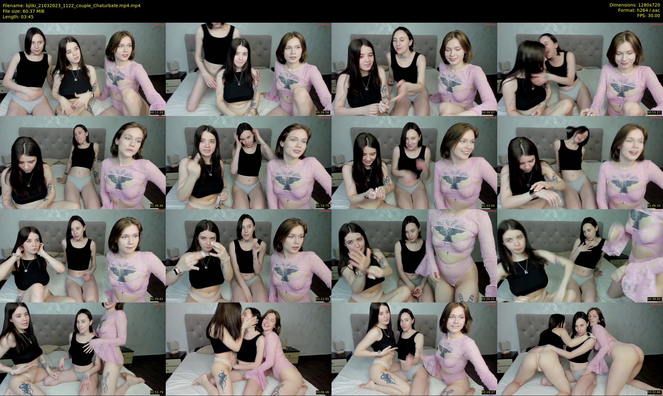 bjliki — 4 minute Chaturbate couple cam show recording, 720p, Mar 21, 2023