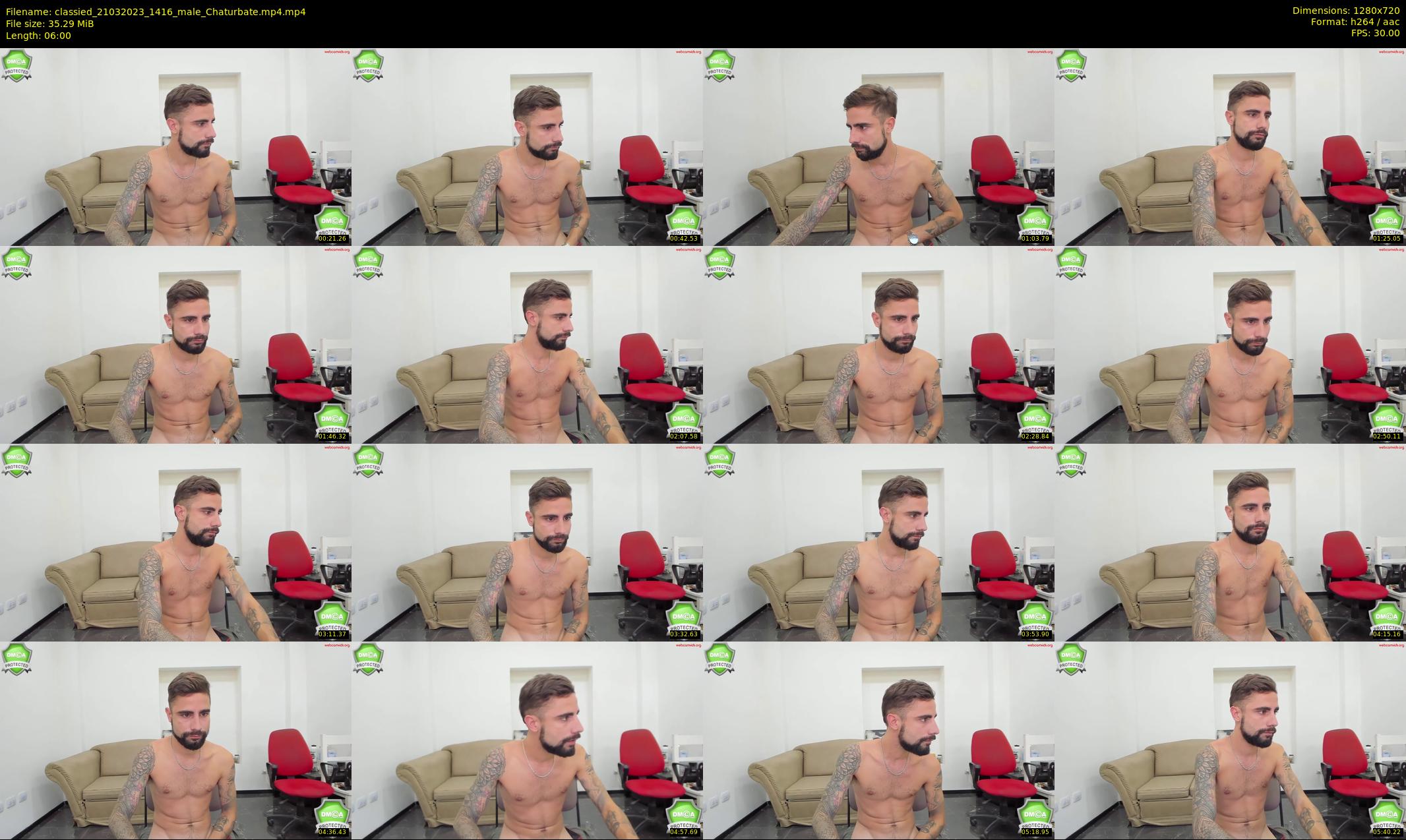 classied — 6 minute Chaturbate male cam show recording, 720p, Mar 21, 2023