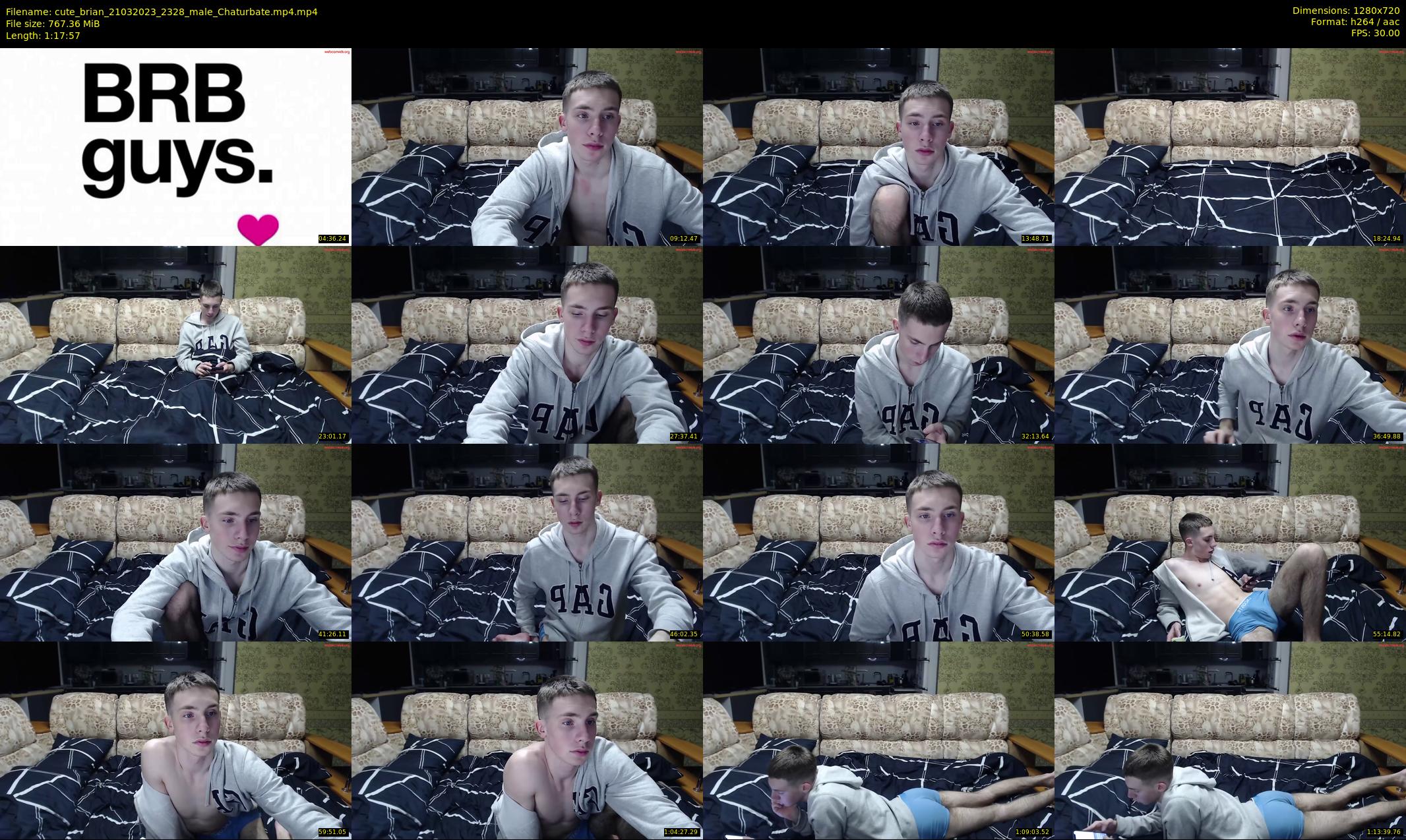 cute_brian — 78 minute Chaturbate male cam show recording, 720p, Mar 21, 2023
