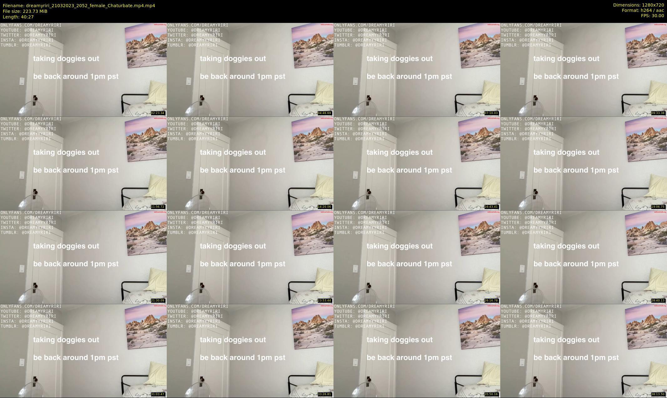 dreamyriri — 41 minute Chaturbate female cam show recording, 720p, Mar 21, 2023