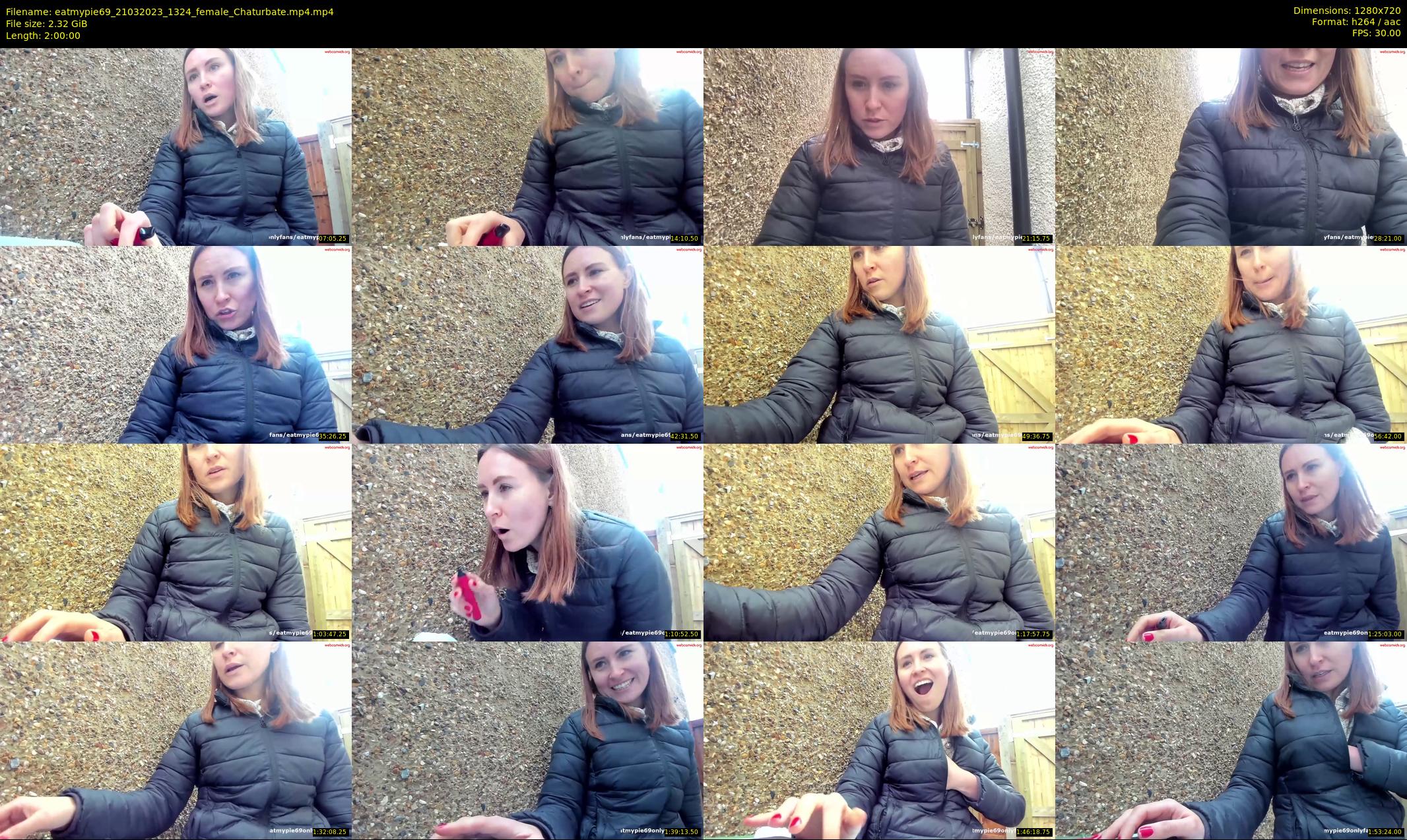 eatmypie69 — 120 minute Chaturbate female cam show recording, 720p, Mar 21, 2023