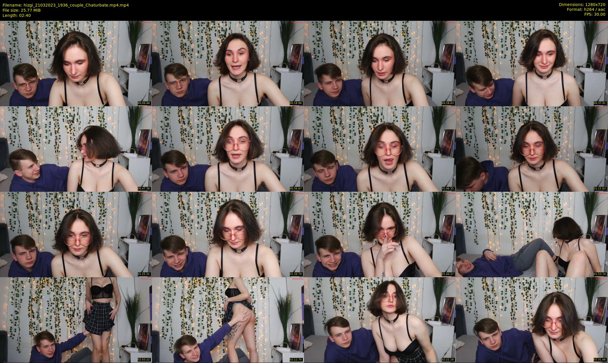 hizgi — 3 minute Chaturbate couple cam show recording, 720p, Mar 21, 2023