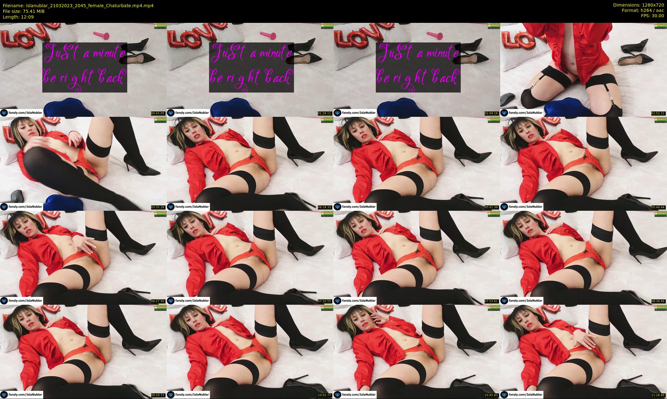 islanublar — 13 minute Chaturbate female cam show recording, 720p, Mar 21, 2023