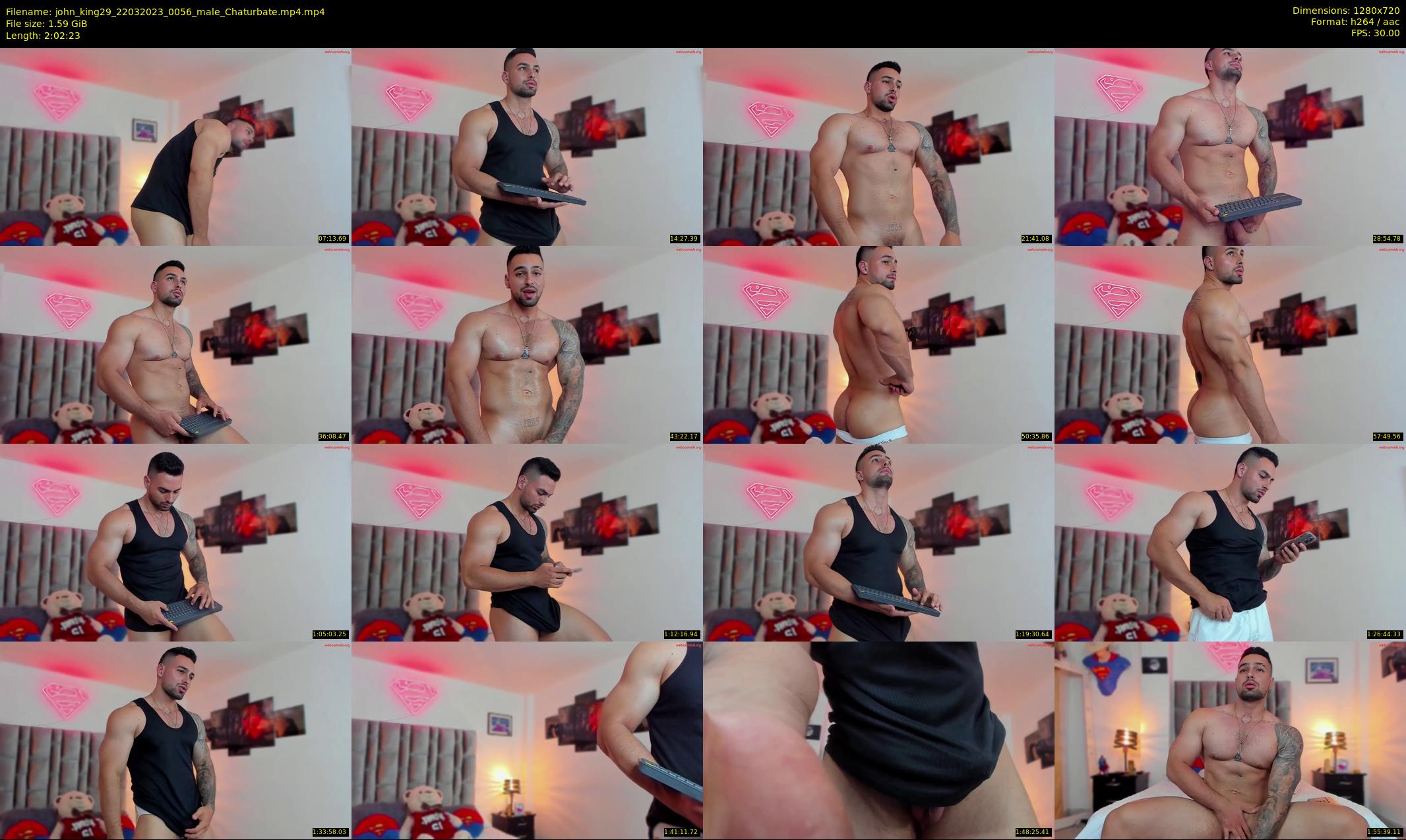 john_king29 — 123 minute Chaturbate male cam show recording, 720p, Mar 22, 2023