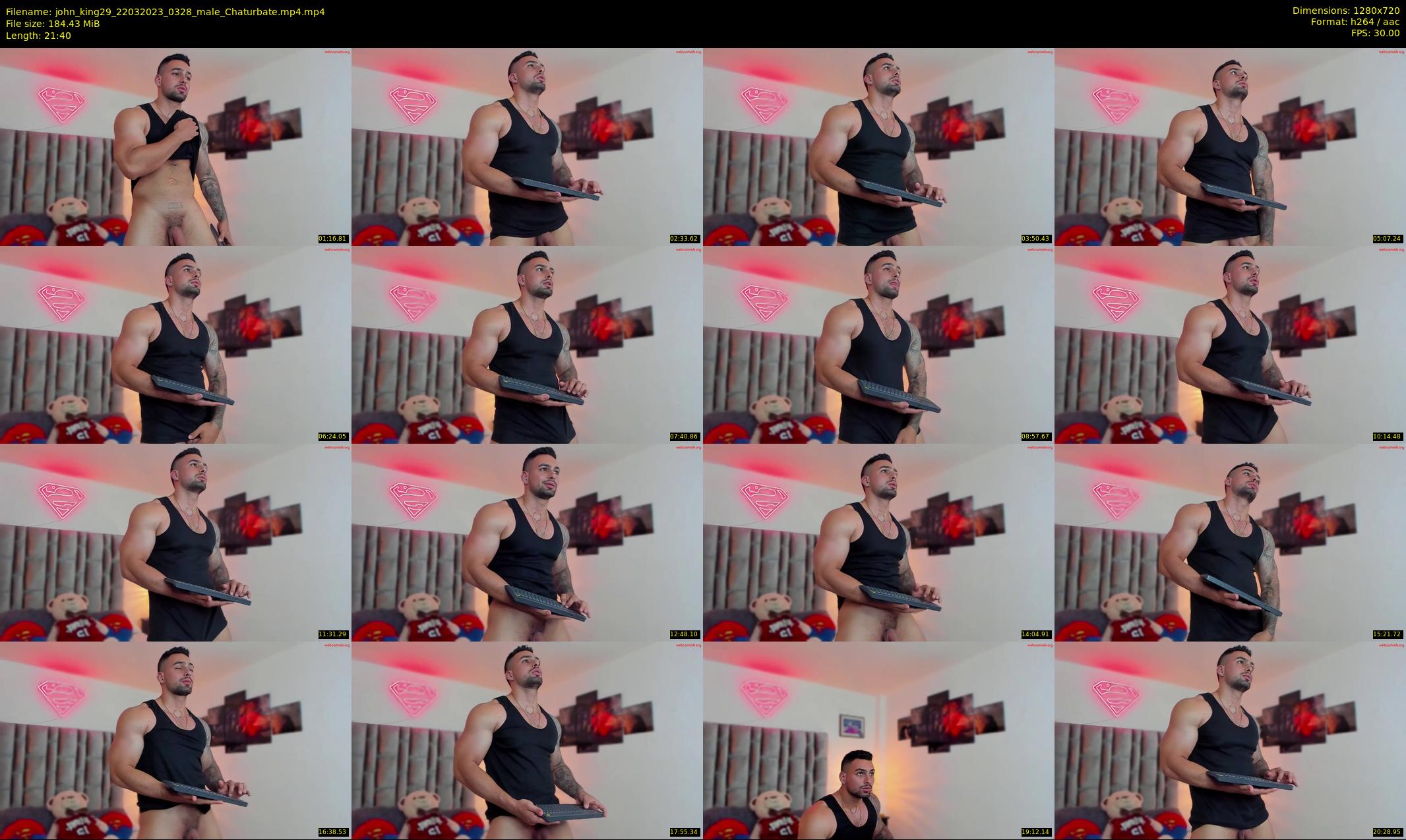 john_king29 — 22 minute Chaturbate male cam show recording, 720p, Mar 22, 2023