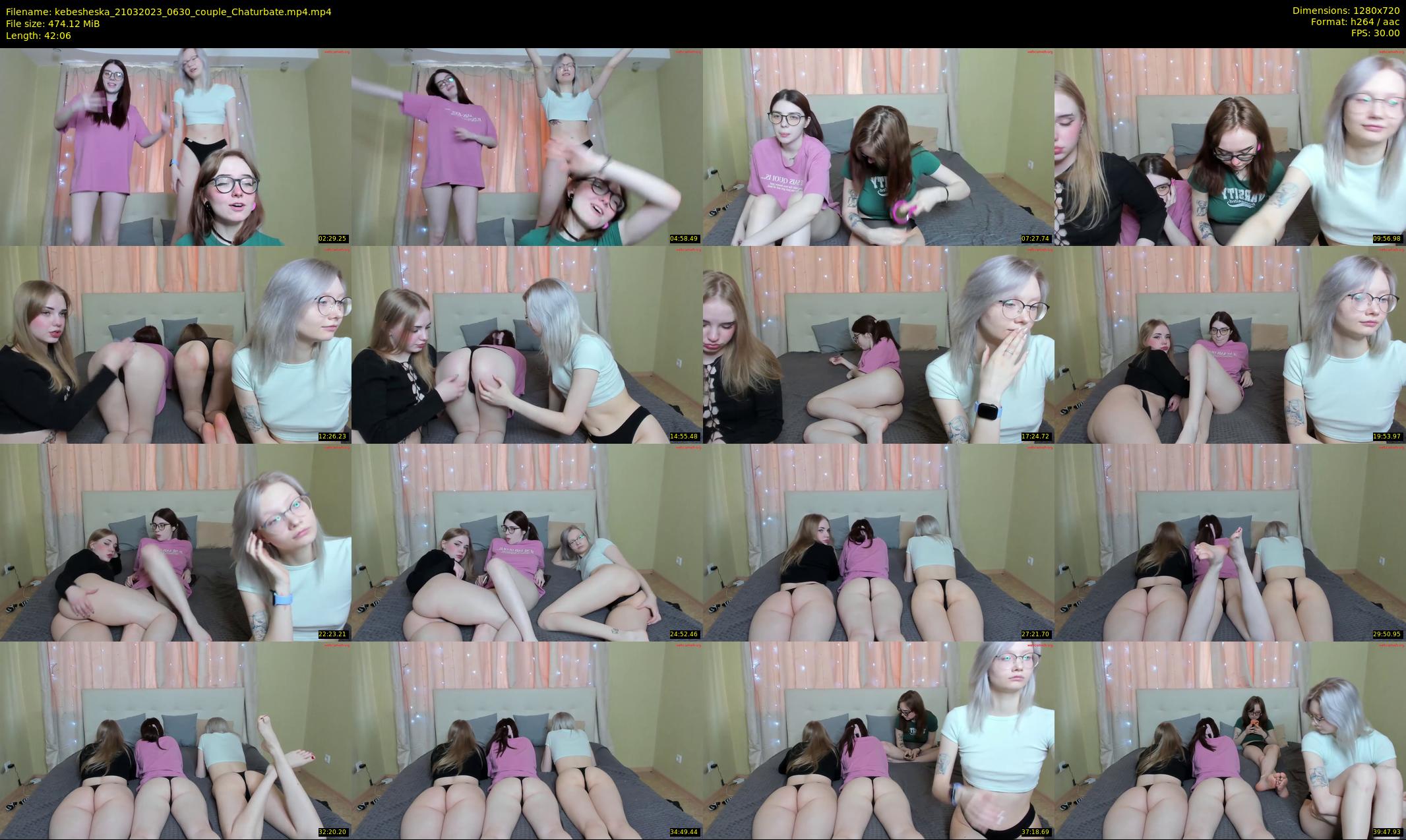 kebesheska — 43 minute Chaturbate couple cam show recording, 720p, Mar 21, 2023