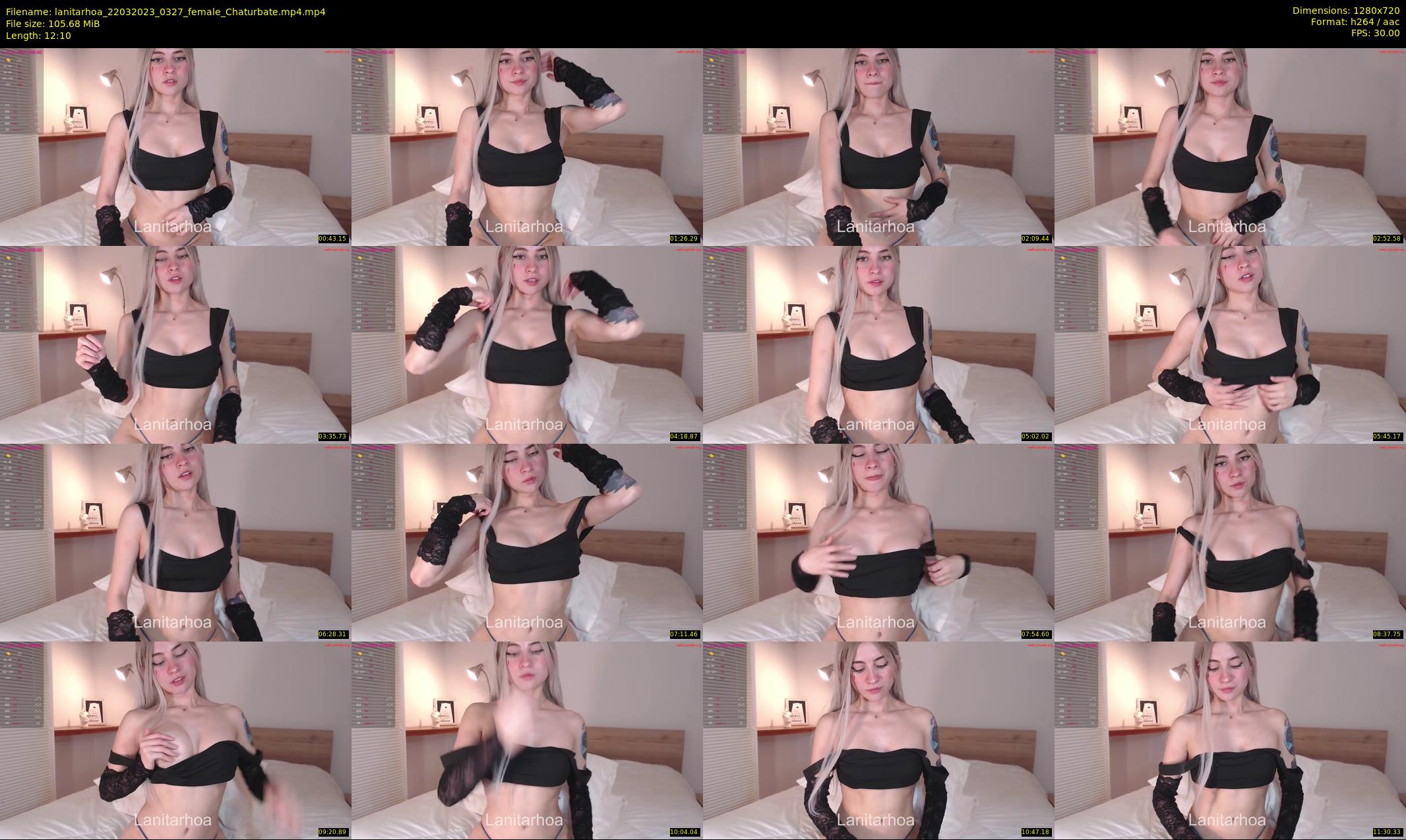lanitarhoa — 13 minute Chaturbate female cam show recording, 720p, Mar 22, 2023