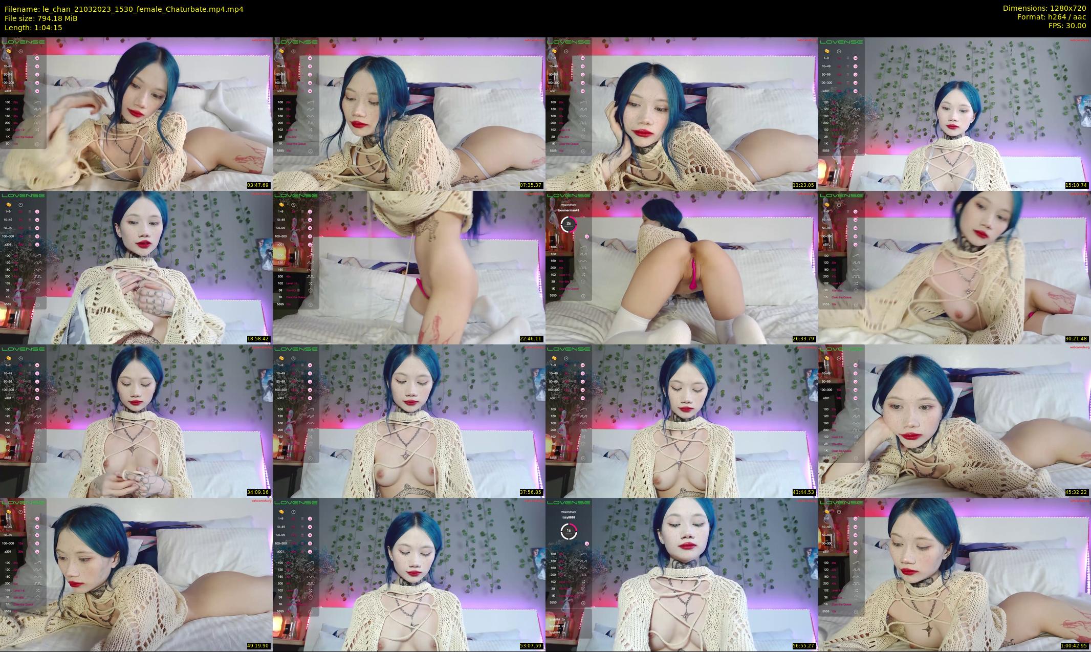 le_chan — 65 minute Chaturbate female cam show recording, 720p, Mar 21, 2023