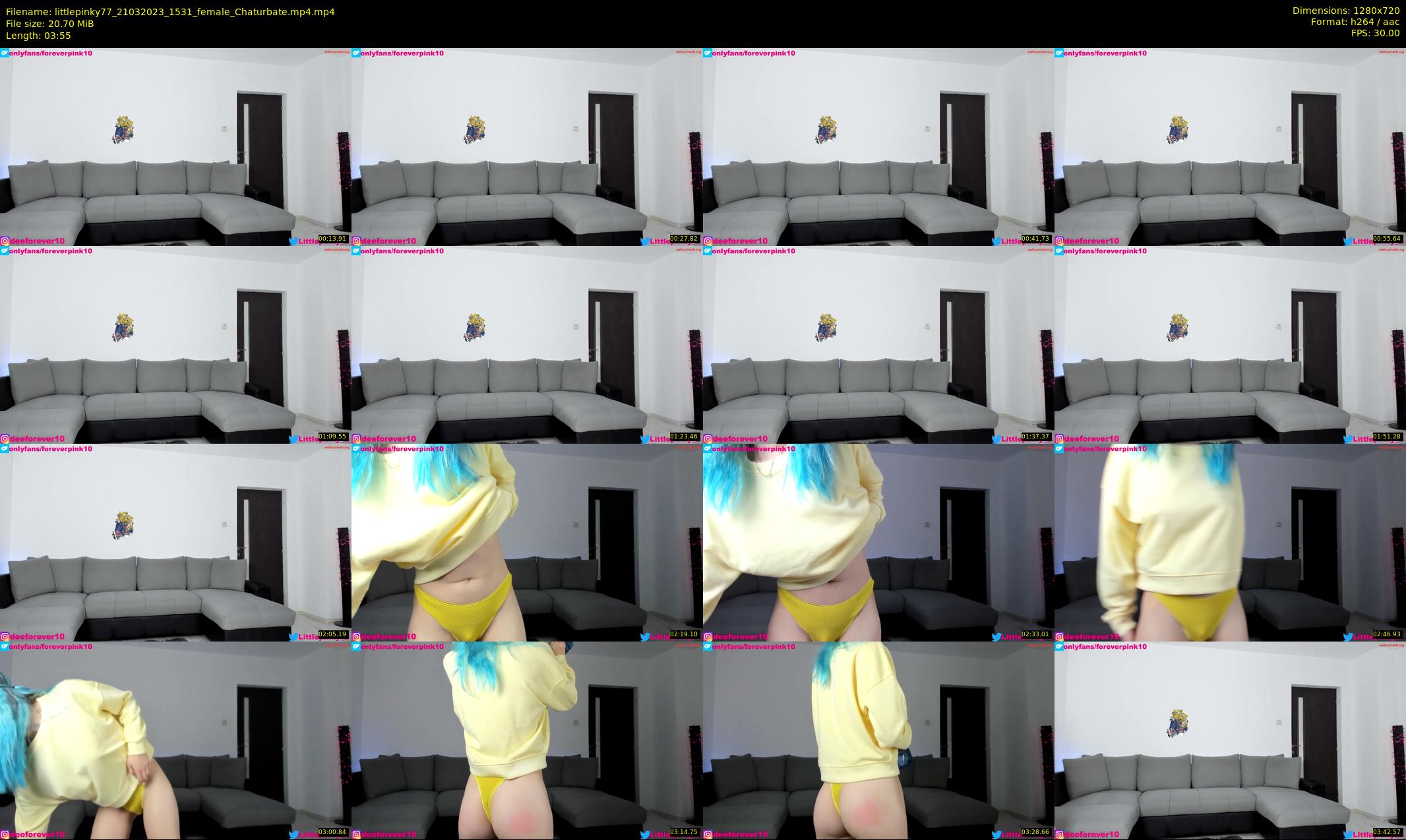 littlepinky77 — 4 minute Chaturbate female cam show recording, 720p, Mar 21, 2023