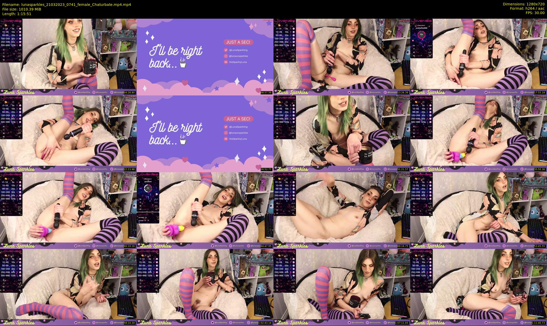 lunasparkles — 76 minute Chaturbate female cam show recording, 720p, Mar 21, 2023