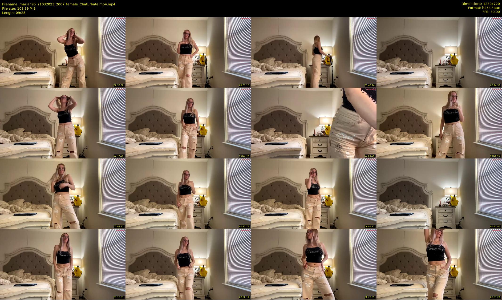 mariah95 — 10 minute Chaturbate female cam show recording, 720p, Mar 21, 2023
