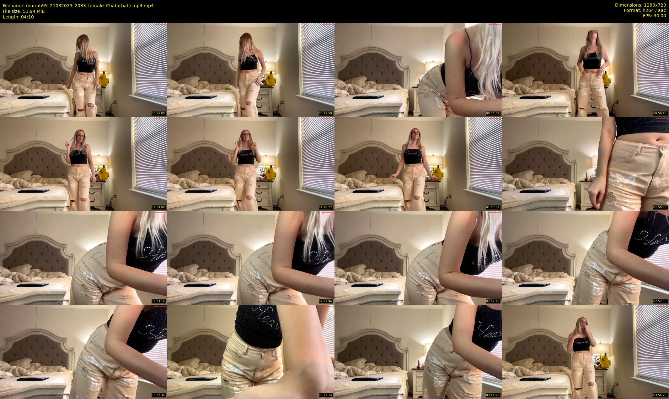 mariah95 — 5 minute Chaturbate female cam show recording, 720p, Mar 21, 2023