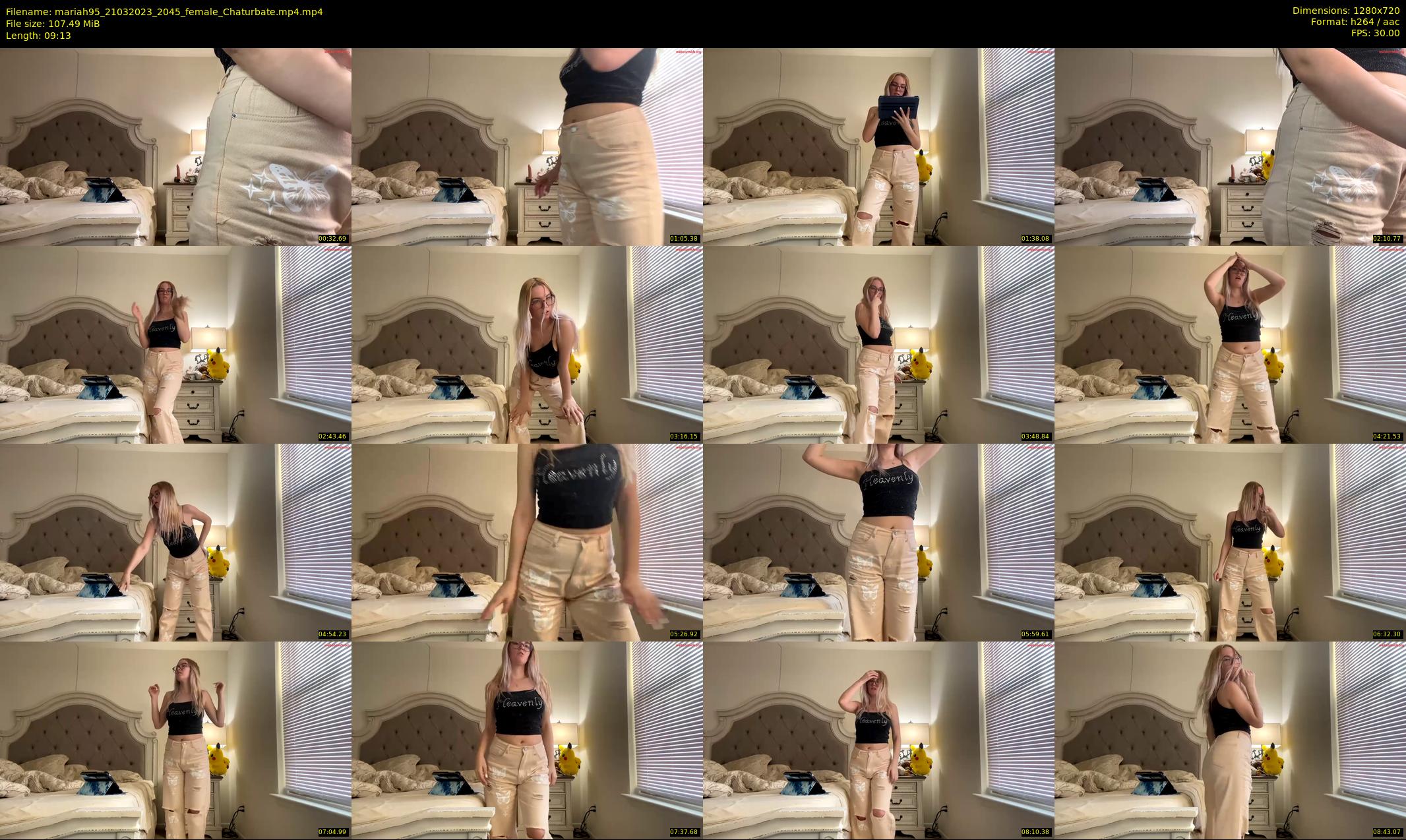 mariah95 — 10 minute Chaturbate female cam show recording, 720p, Mar 21, 2023