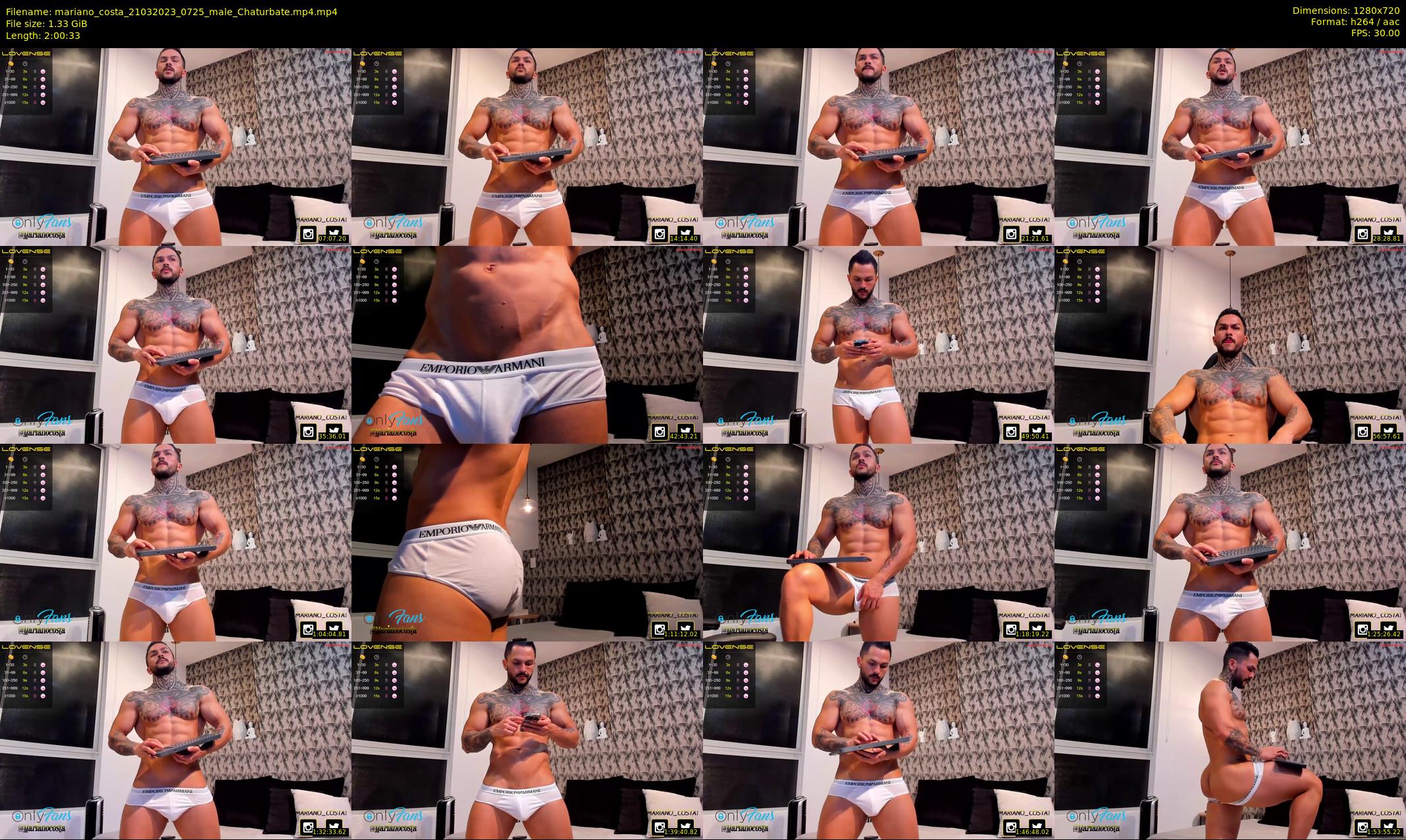 mariano_costa — 121 minute Chaturbate male cam show recording, 720p, Mar 21, 2023