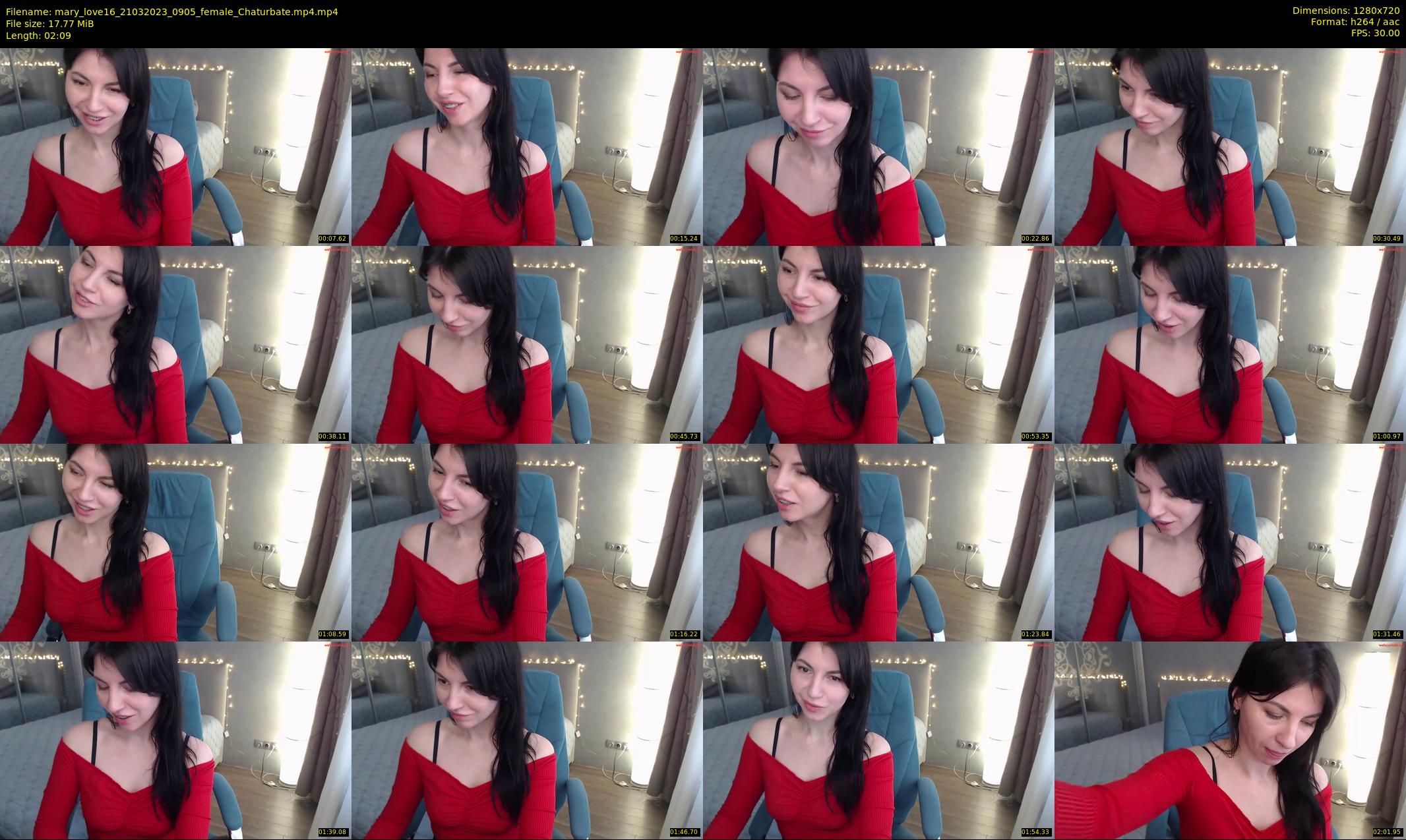 mary_love16 — 3 minute Chaturbate female cam show recording, 720p, Mar 21, 2023