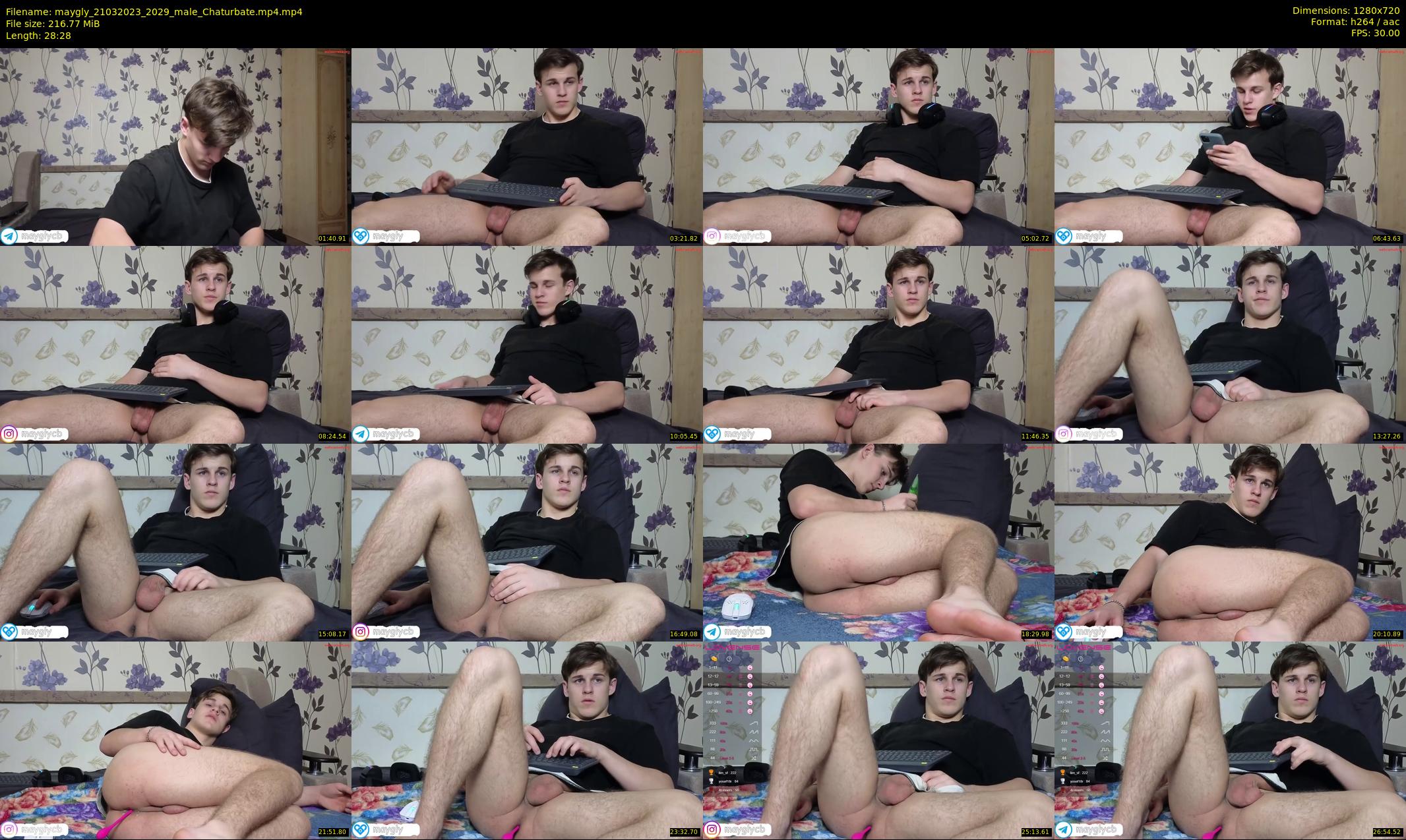 maygly — 29 minute Chaturbate male cam show recording, 720p, Mar 21, 2023
