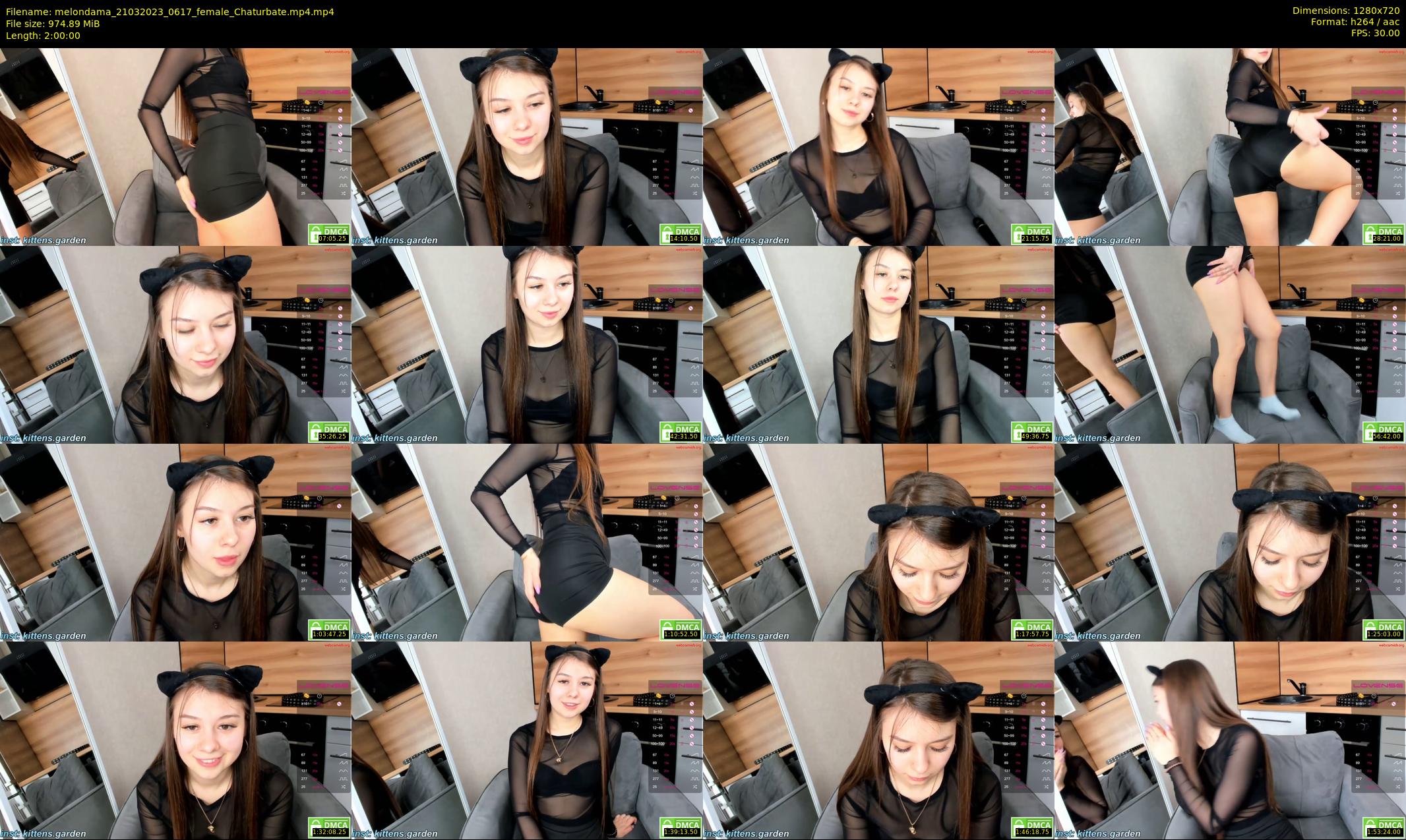 melondama — 120 minute Chaturbate female cam show recording, 720p, Mar 21, 2023