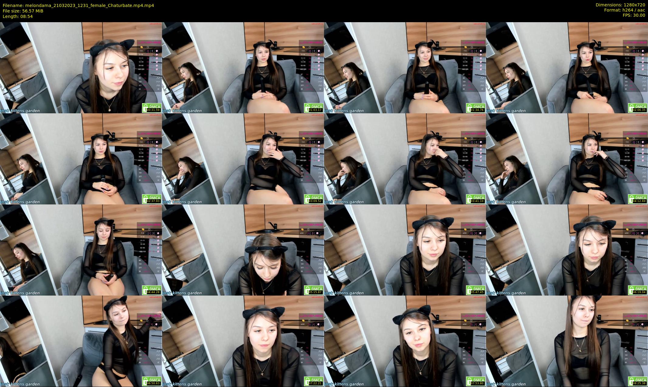 melondama — 9 minute Chaturbate female cam show recording, 720p, Mar 21, 2023